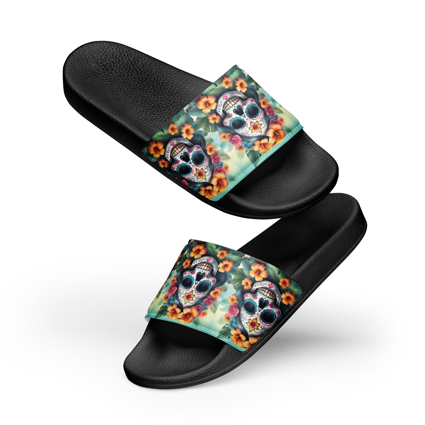 LADY SUGAR SKULL MEN'S SLIDES