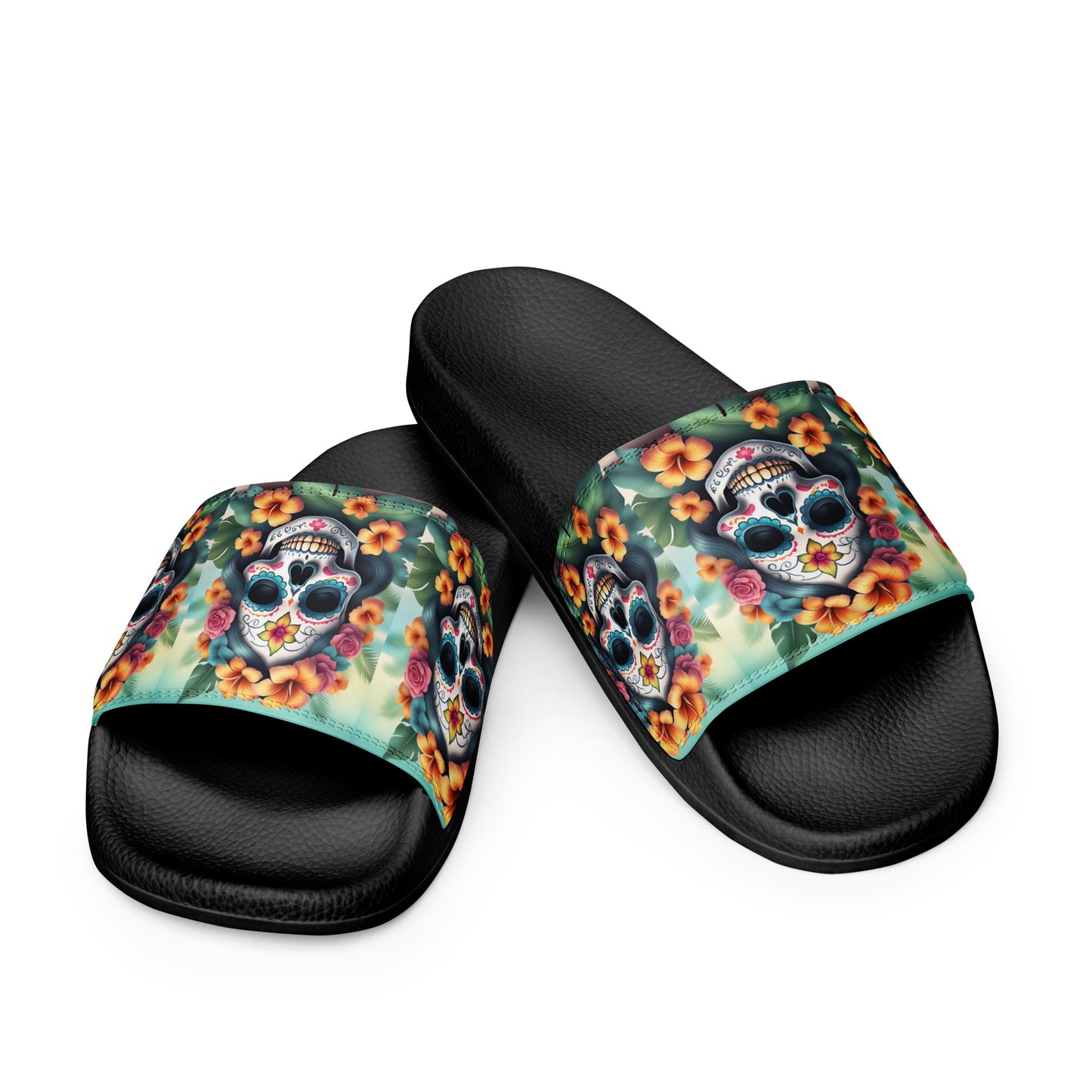 LADY SUGAR SKULL MEN'S SLIDES