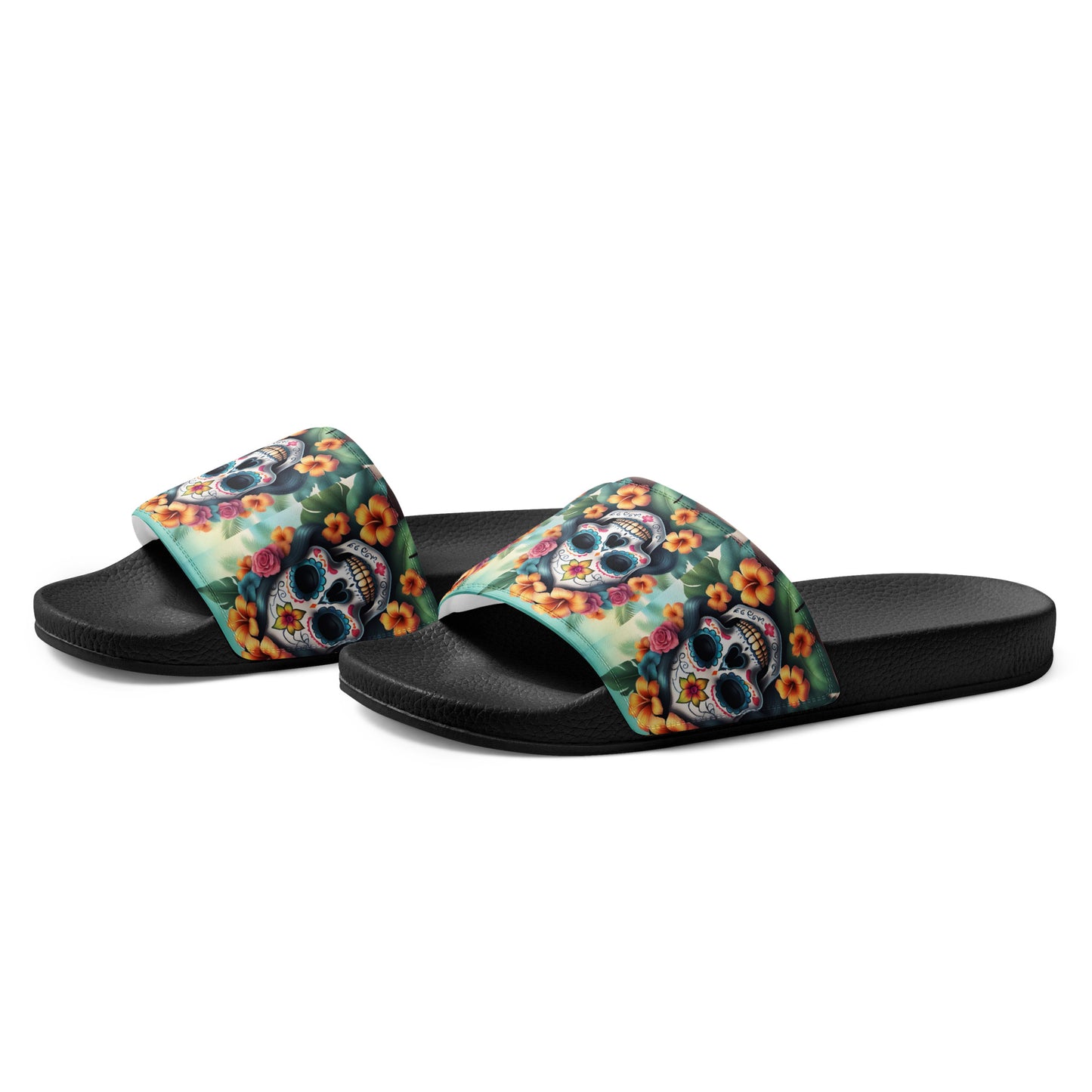 LADY SUGAR SKULL MEN'S SLIDES