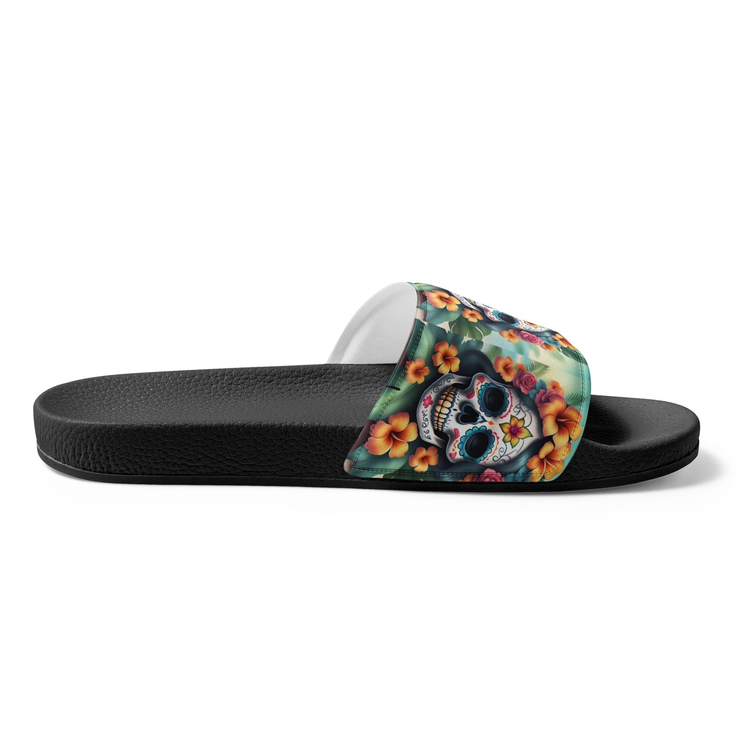 LADY SUGAR SKULL MEN'S SLIDES