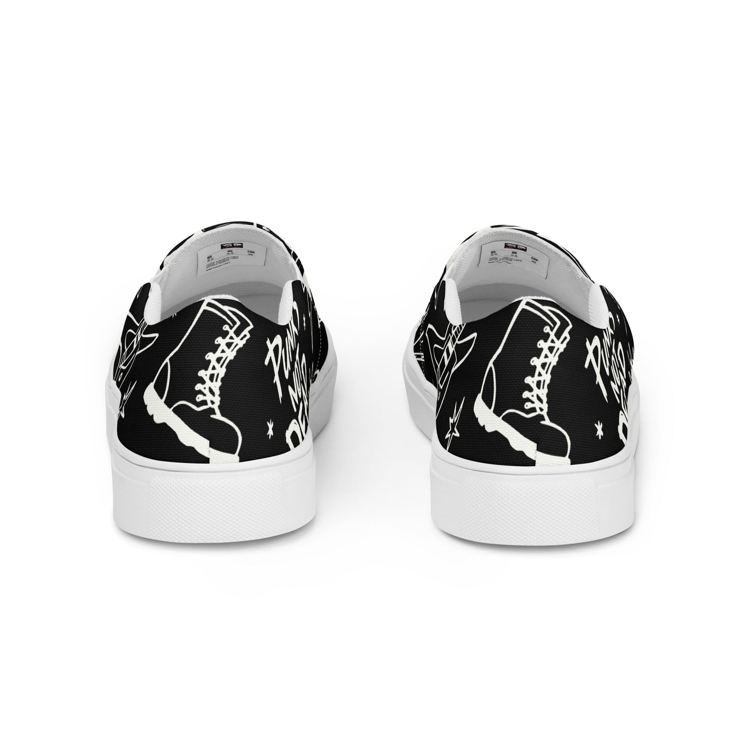MEN'S PUNK'S NOT DEAD SLIP-ON CANVAS SHOES