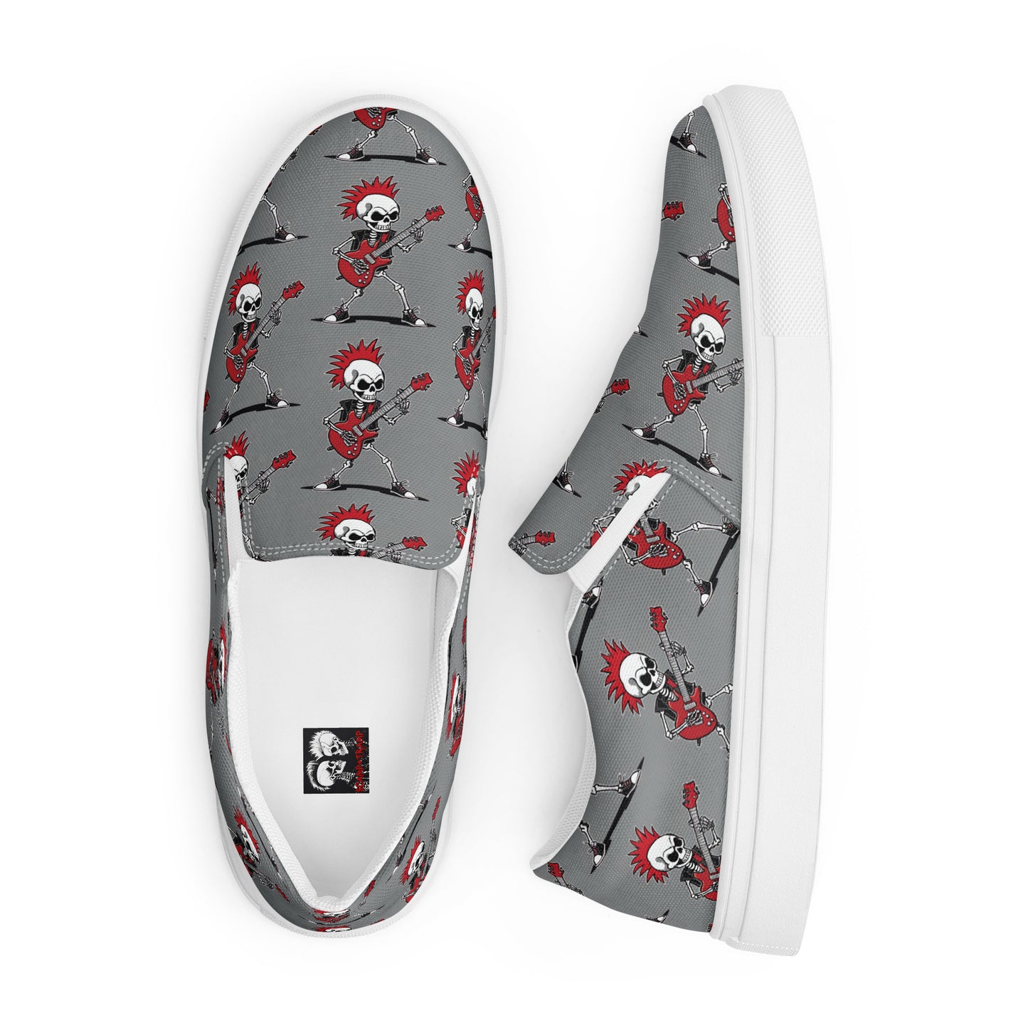 MEN'S RED'S GUITAR SLIP-ON CANVAS SHOES
