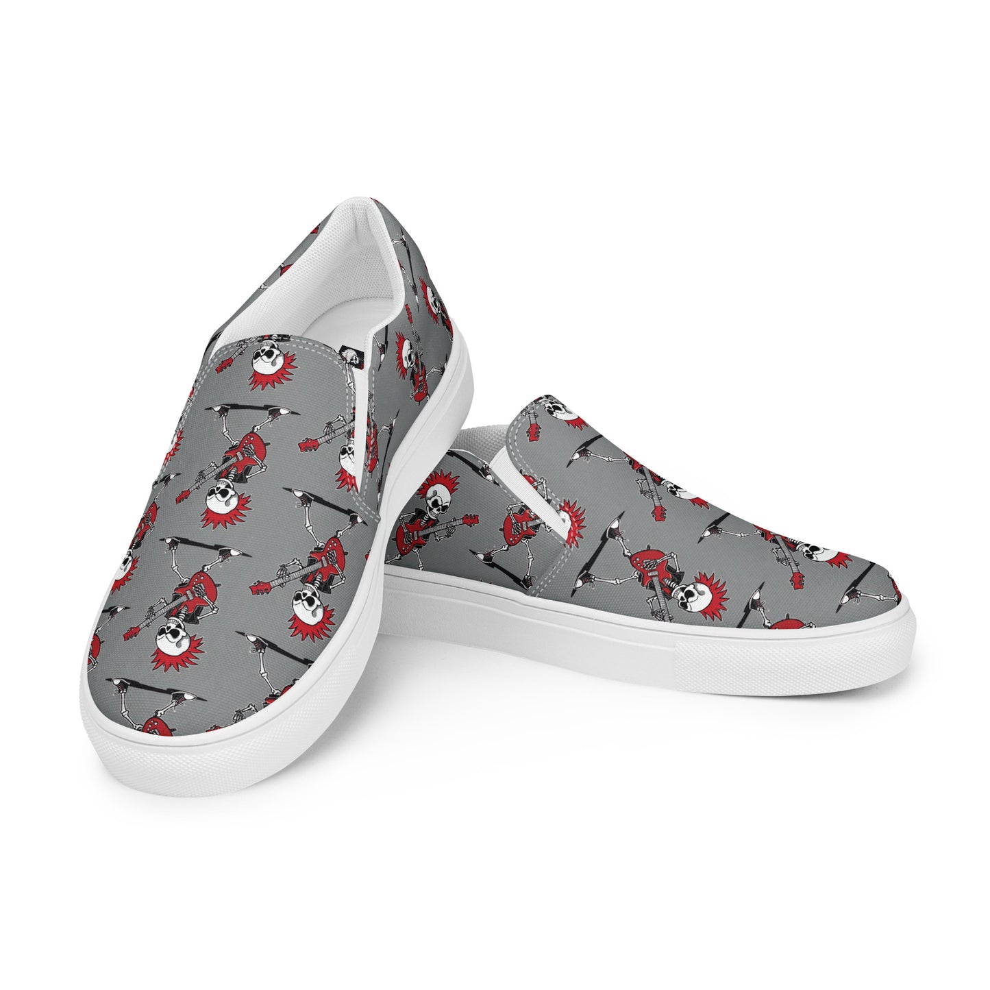 MEN'S RED'S GUITAR SLIP-ON CANVAS SHOES