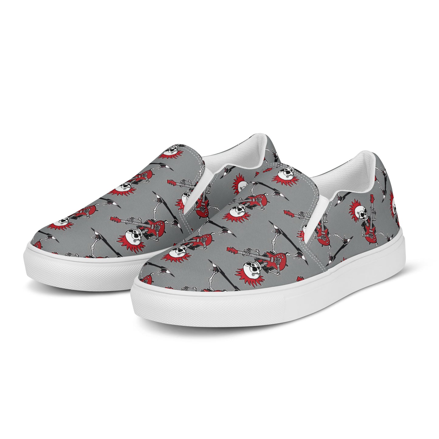 MEN'S RED'S GUITAR SLIP-ON CANVAS SHOES