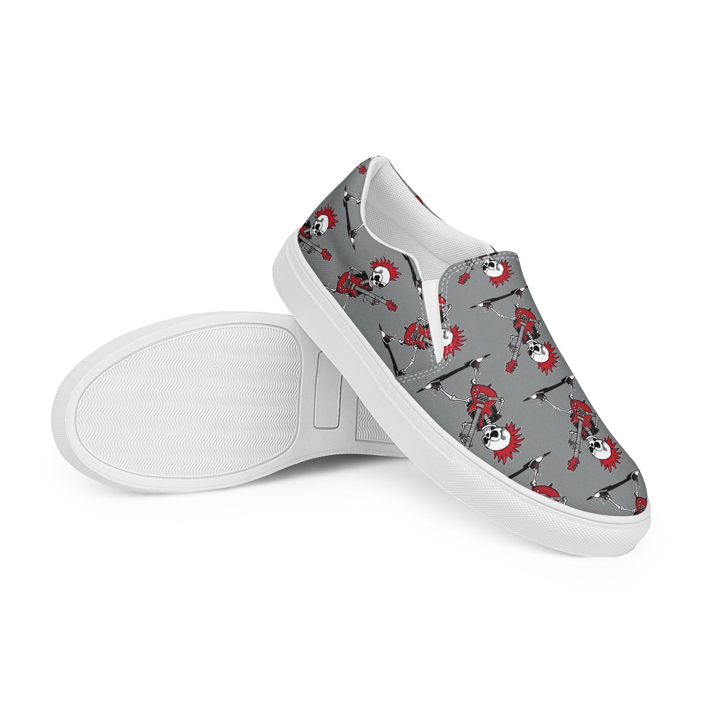 MEN'S RED'S GUITAR SLIP-ON CANVAS SHOES
