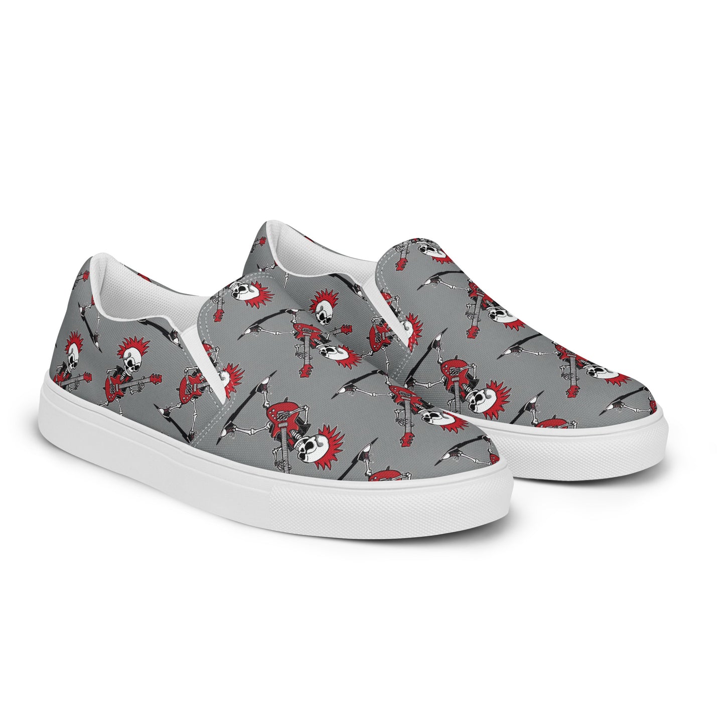 MEN'S RED'S GUITAR SLIP-ON CANVAS SHOES