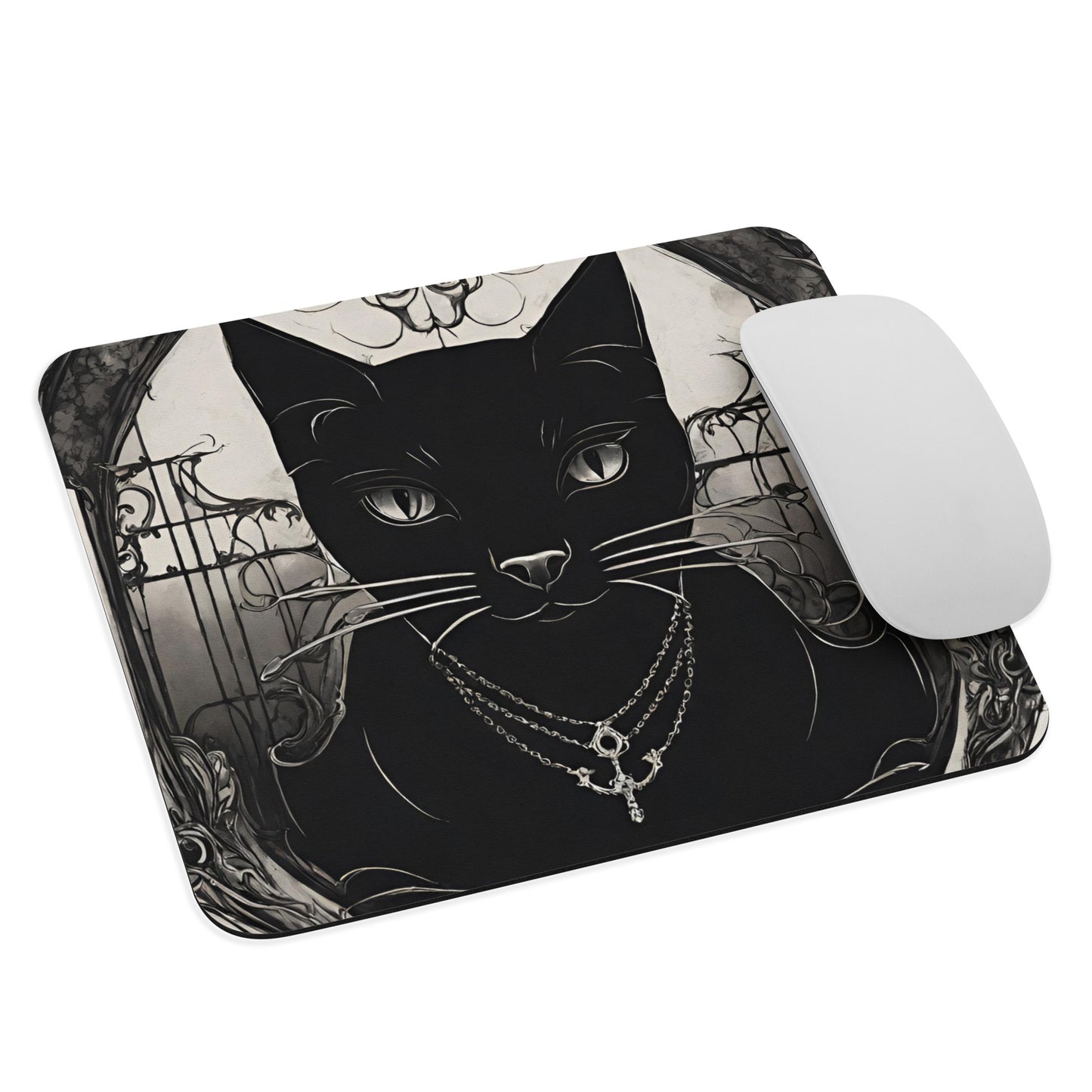BLACK CAT FEVER MOUSE PAD