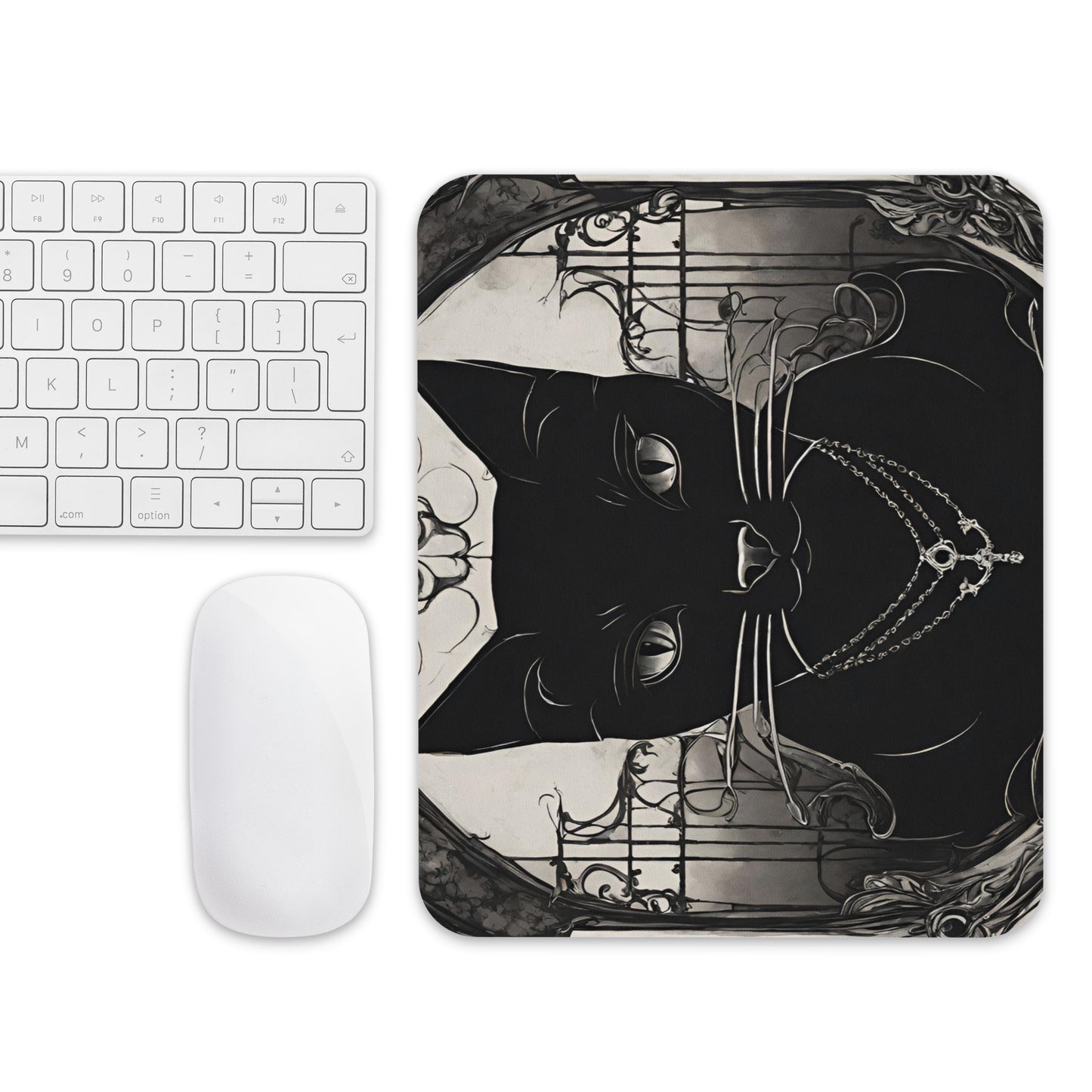 BLACK CAT FEVER MOUSE PAD