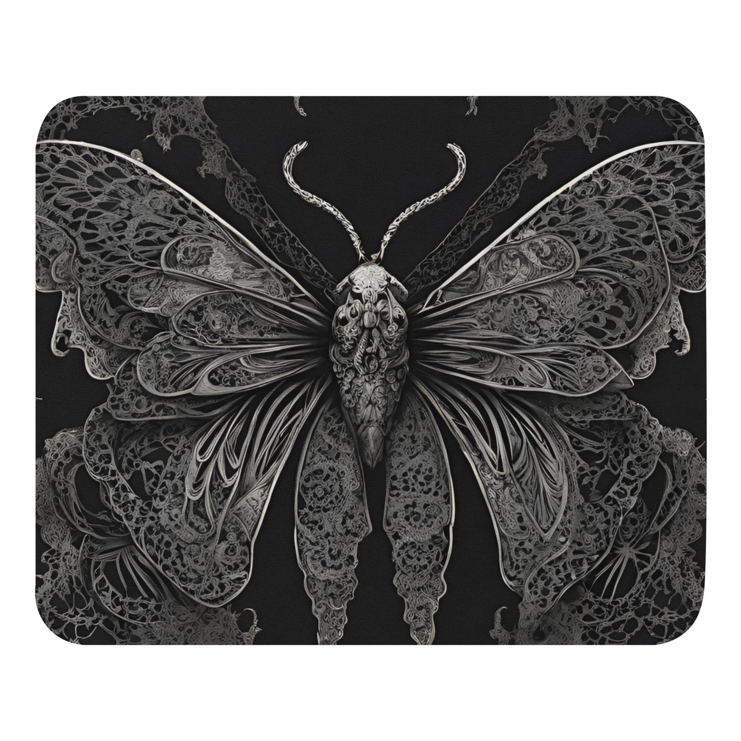 MOTH & LACE MOUSE PAD