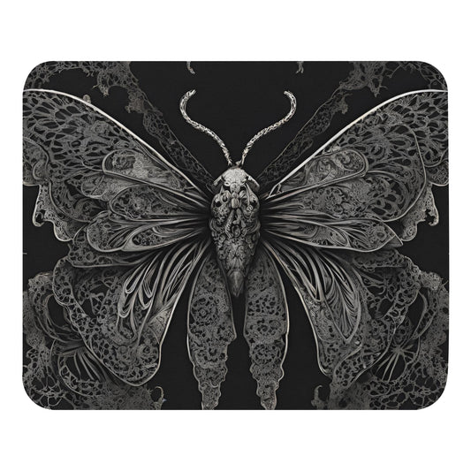 MOTH & LACE MOUSE PAD