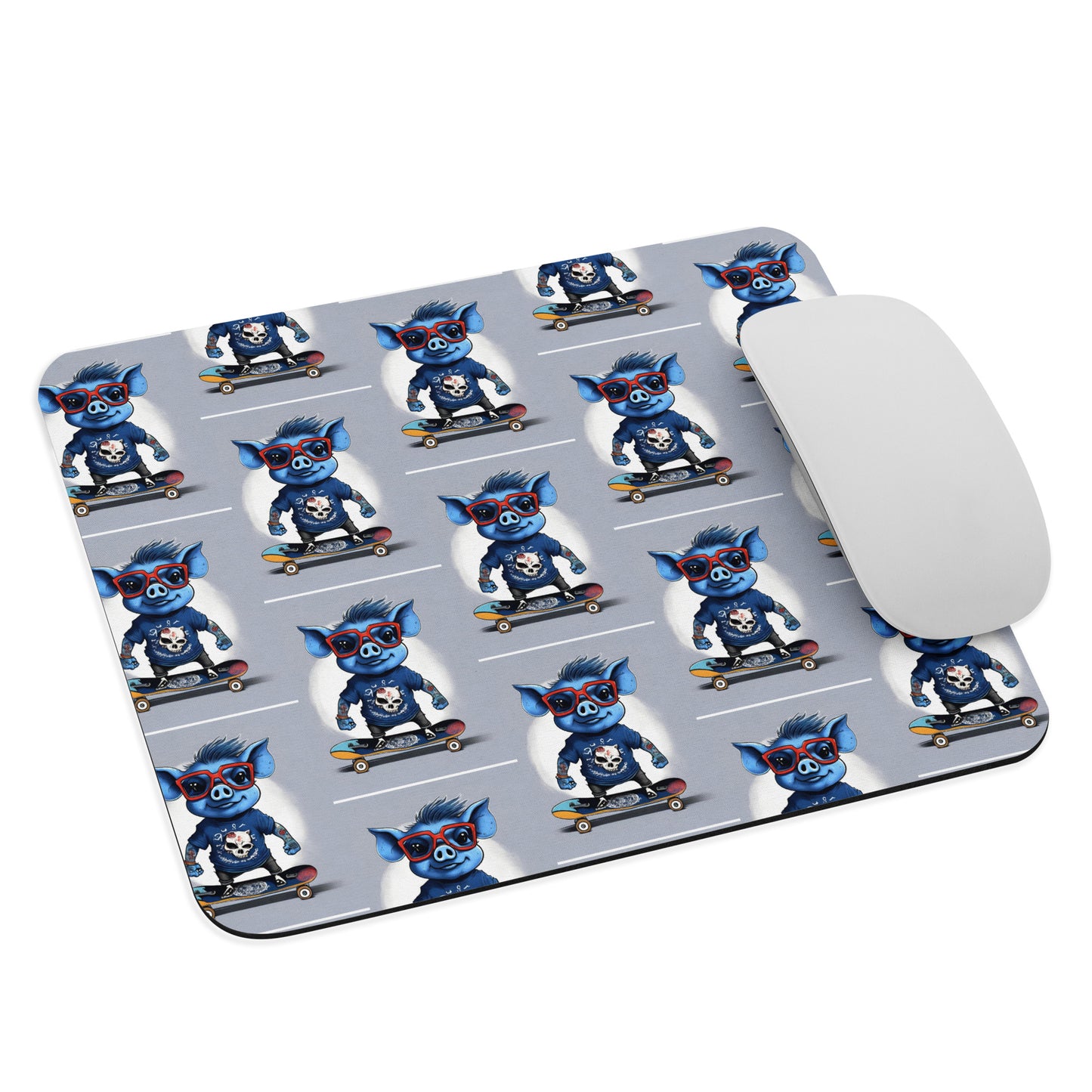 BLUE PIG MOUSE PAD