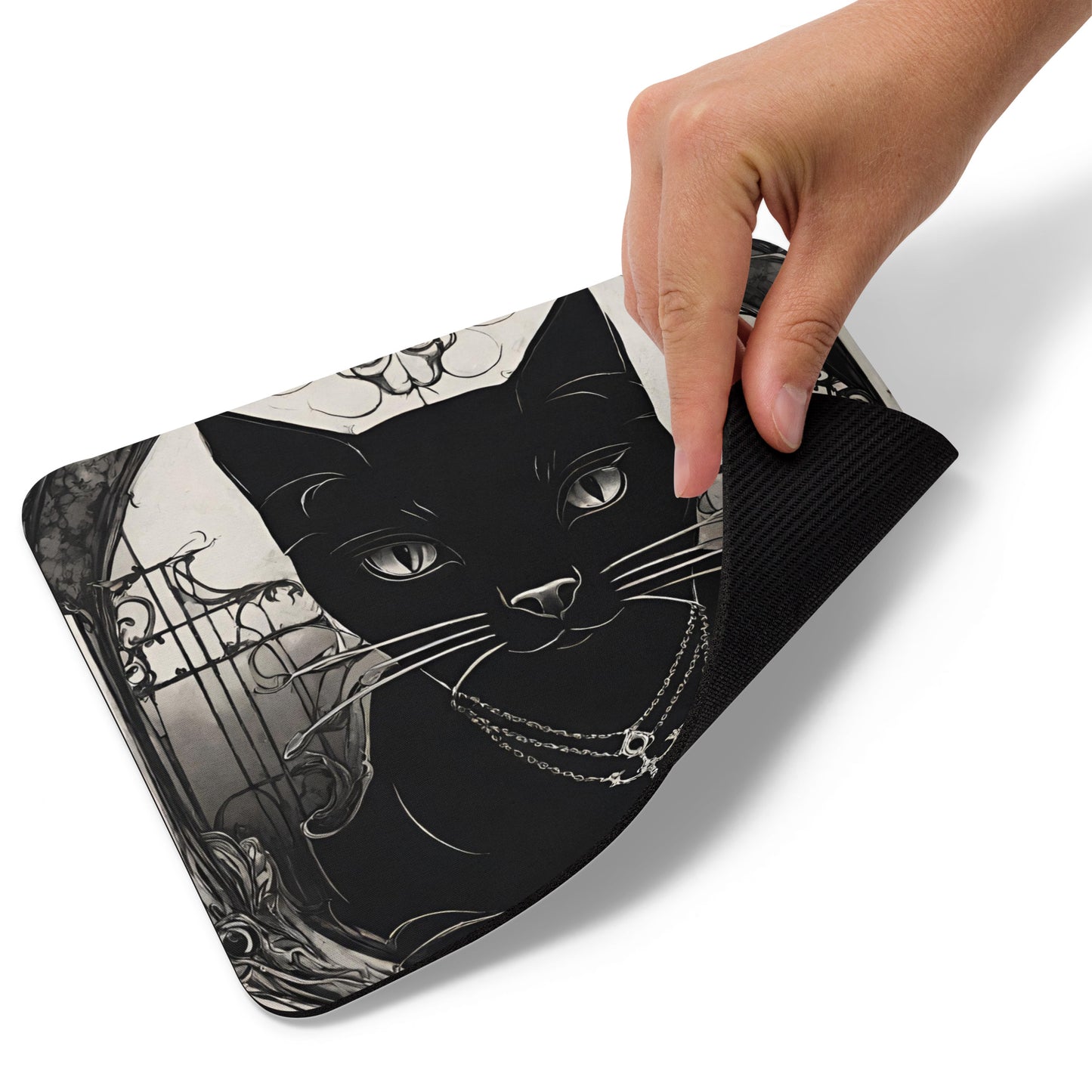 BLACK CAT FEVER MOUSE PAD