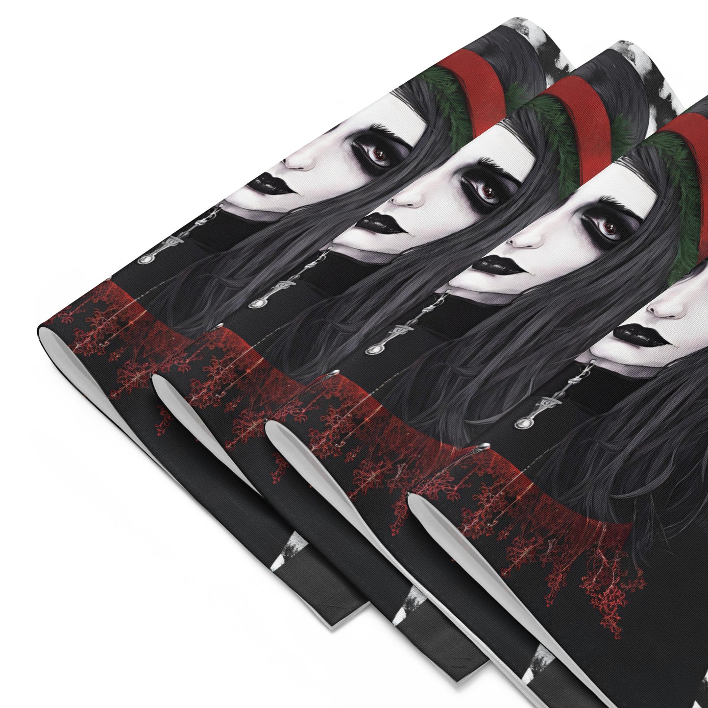 GOTH GIRL BOW PLACEMAT SET