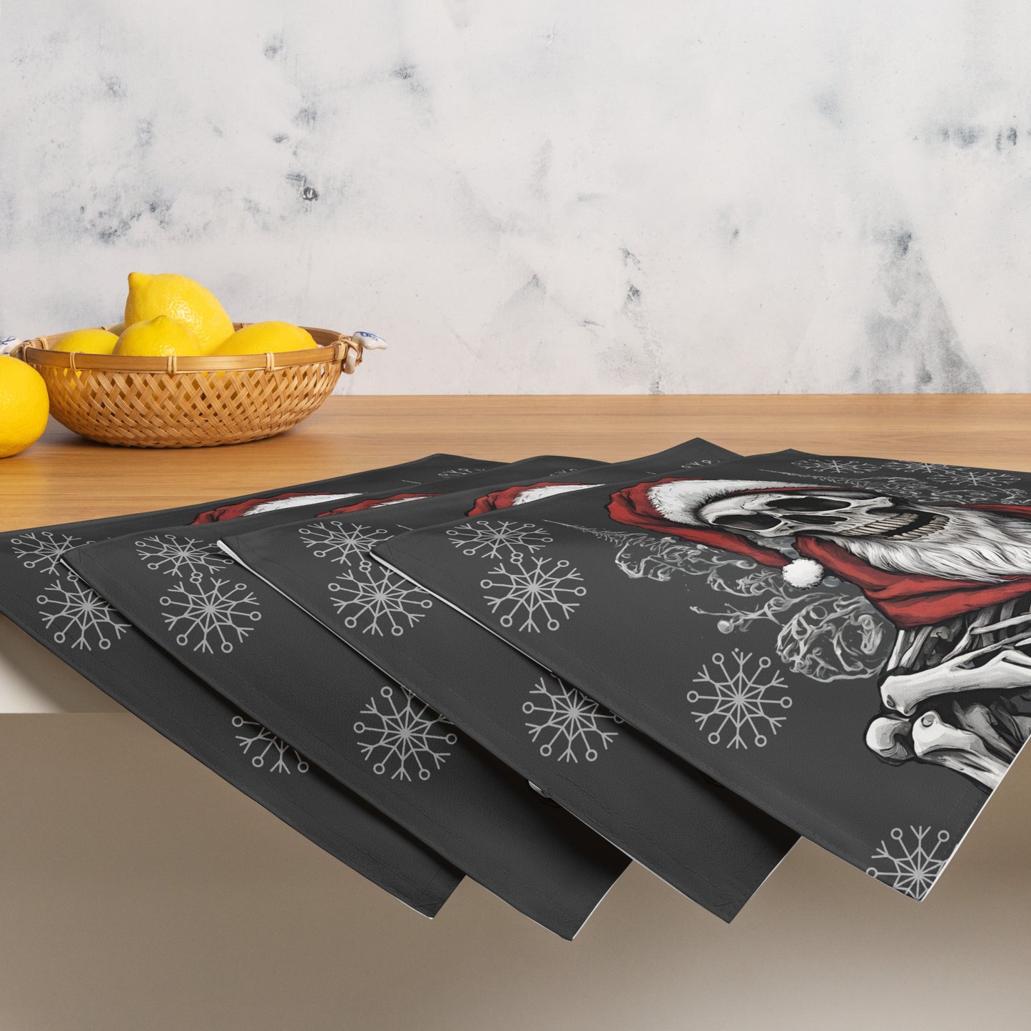 SANTA BEARD PLACEMAT SET