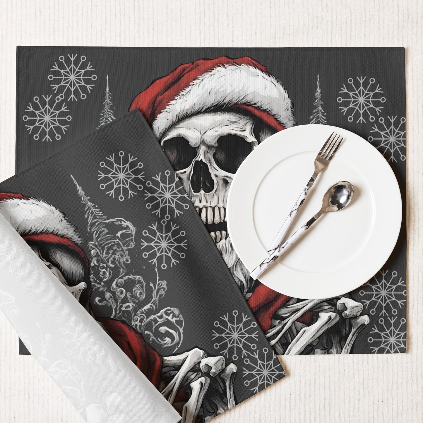 SANTA BEARD PLACEMAT SET