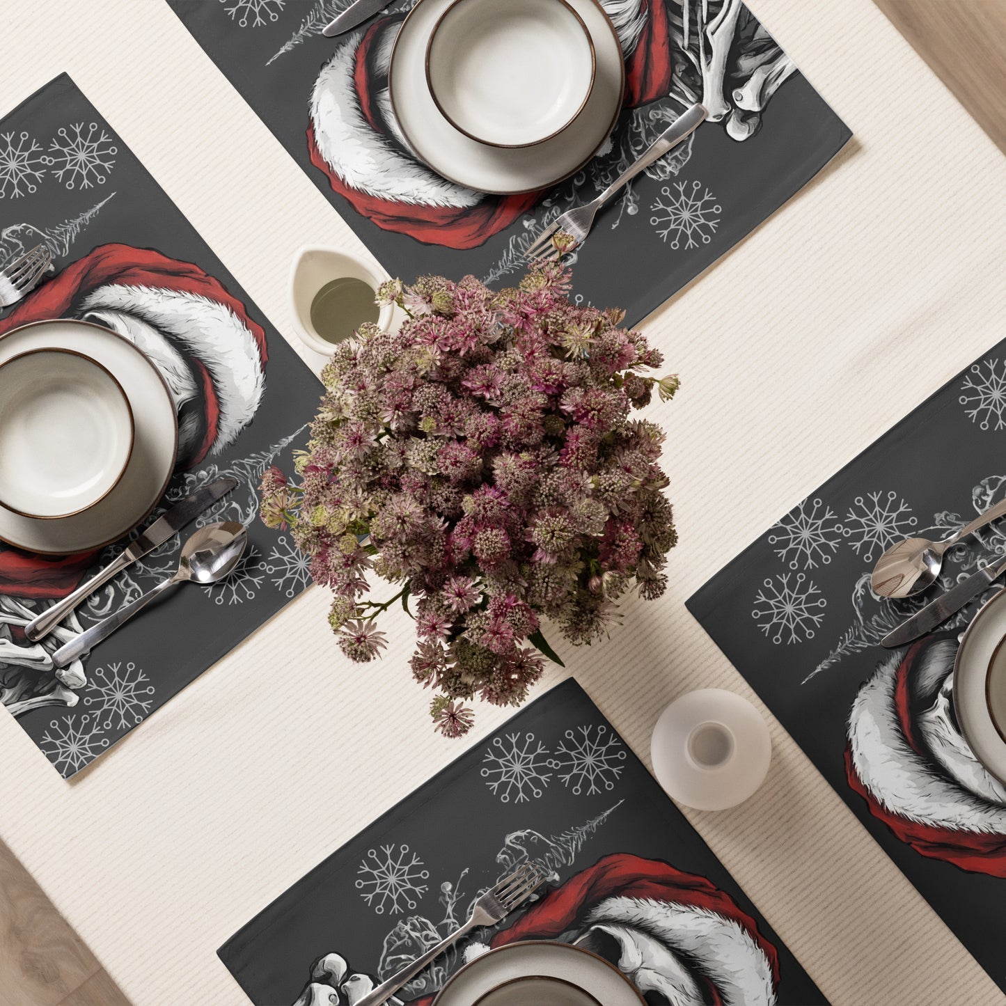 SANTA BEARD PLACEMAT SET
