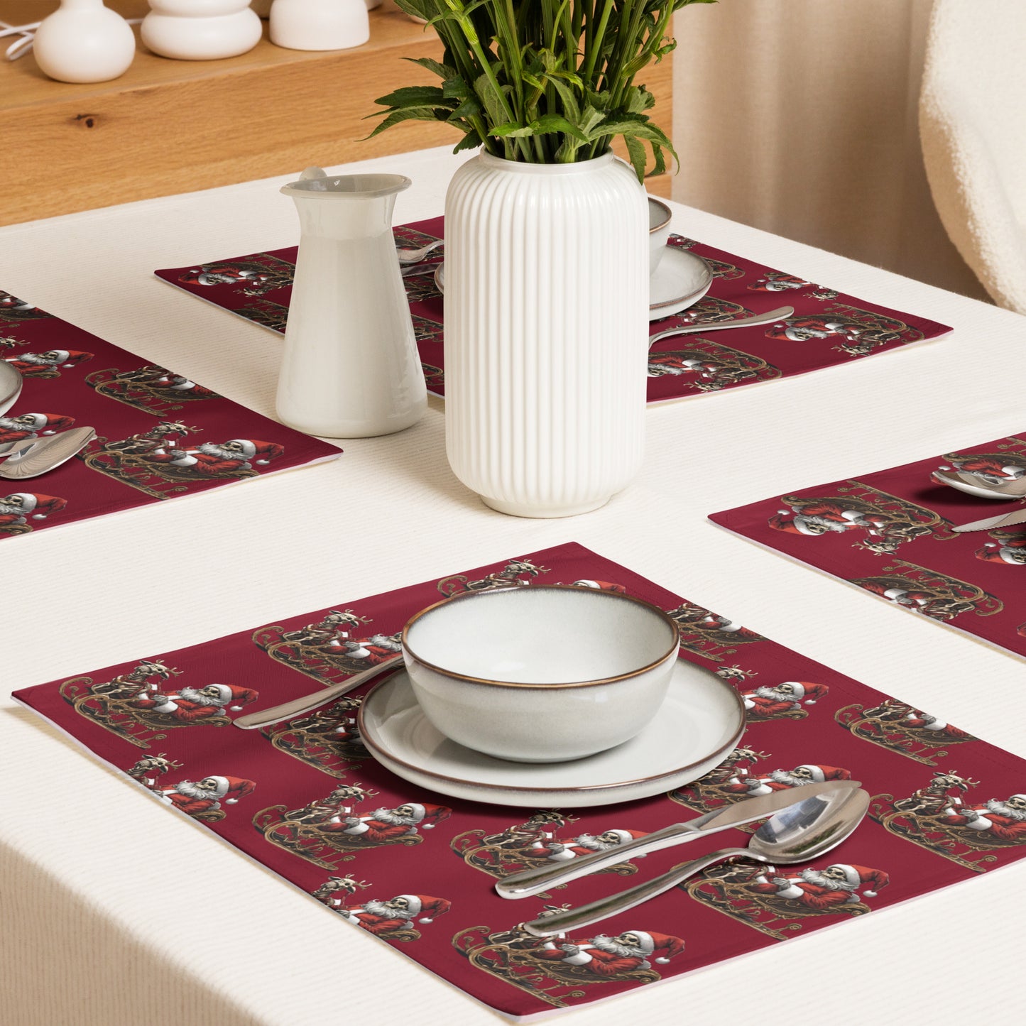 SANTA SLEIGH 2 PLACEMAT SET