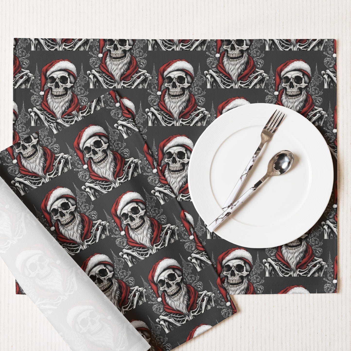 SANTA BEARD B PLACEMAT SET