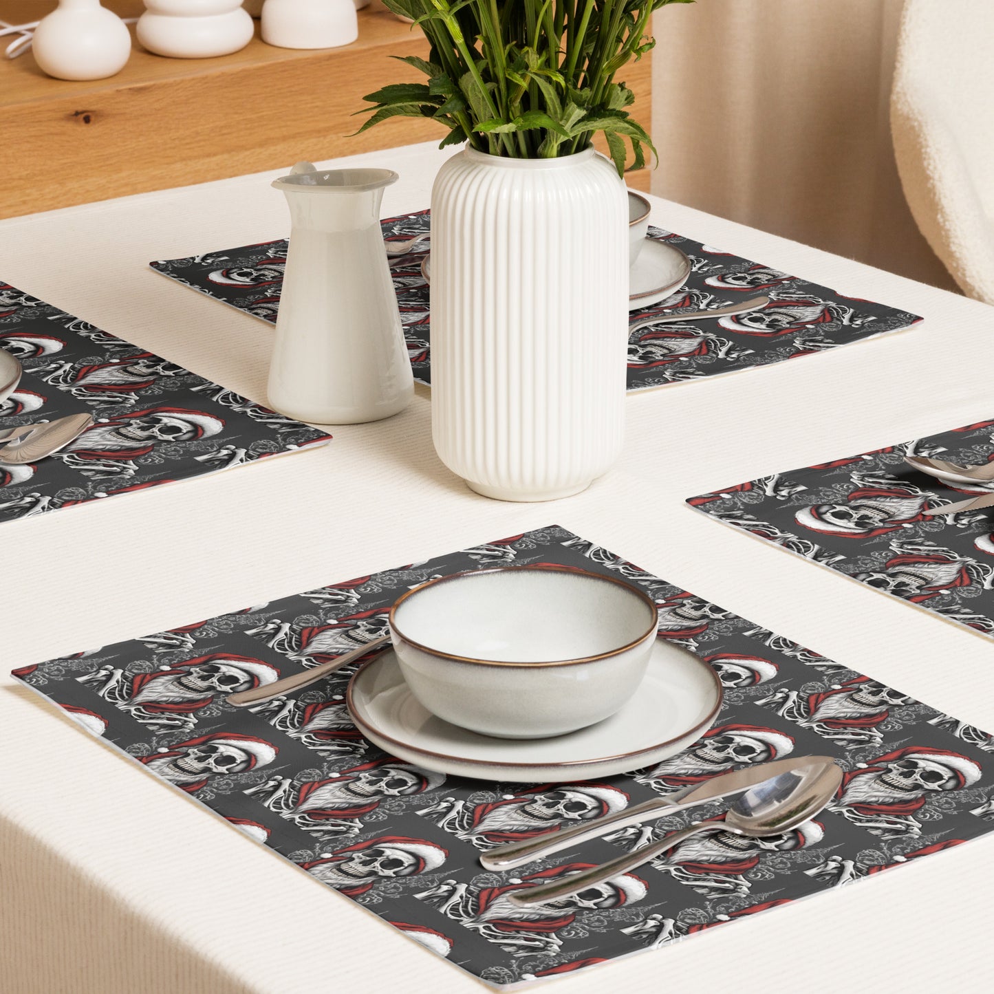 SANTA BEARD B PLACEMAT SET