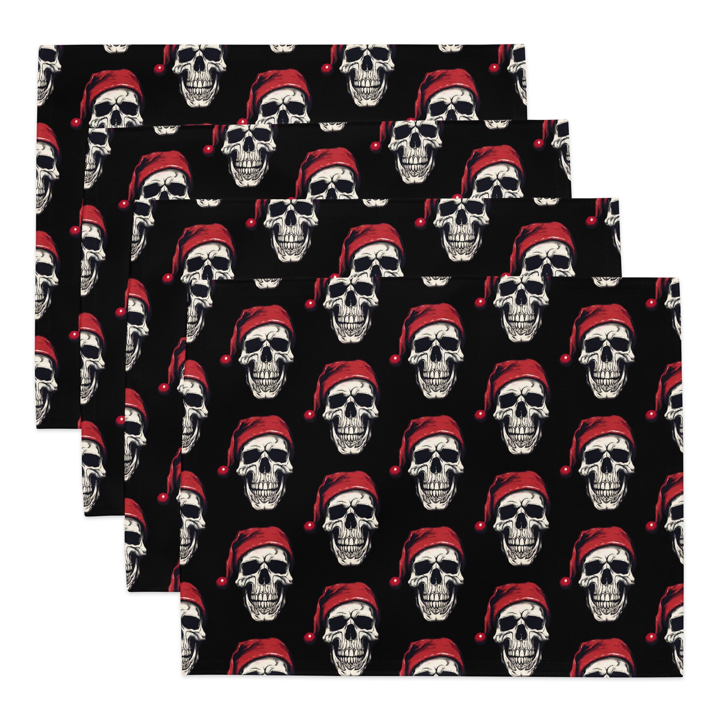 SANTA SKULL 2 PLACEMAT SET