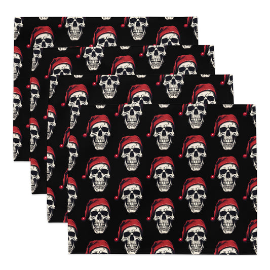 SANTA SKULL 2 PLACEMAT SET