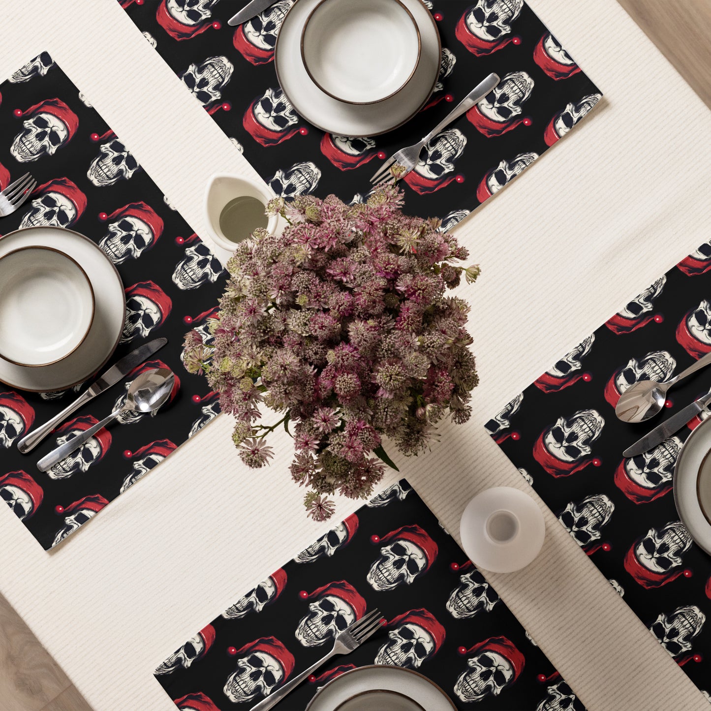 SANTA SKULL 2 PLACEMAT SET