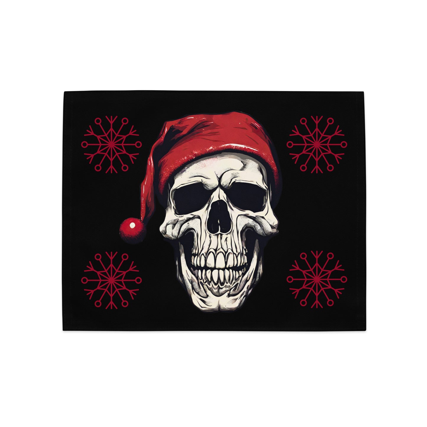SANTA SKULL PLACEMAT SET
