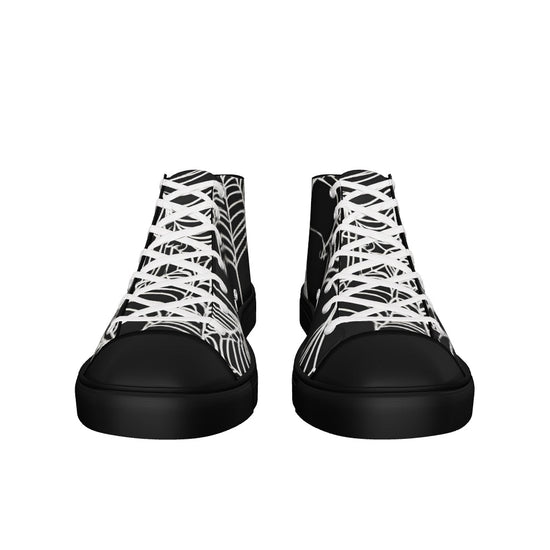 MEN'S WEB OF LIES HIGH TOP CANVAS SHOES