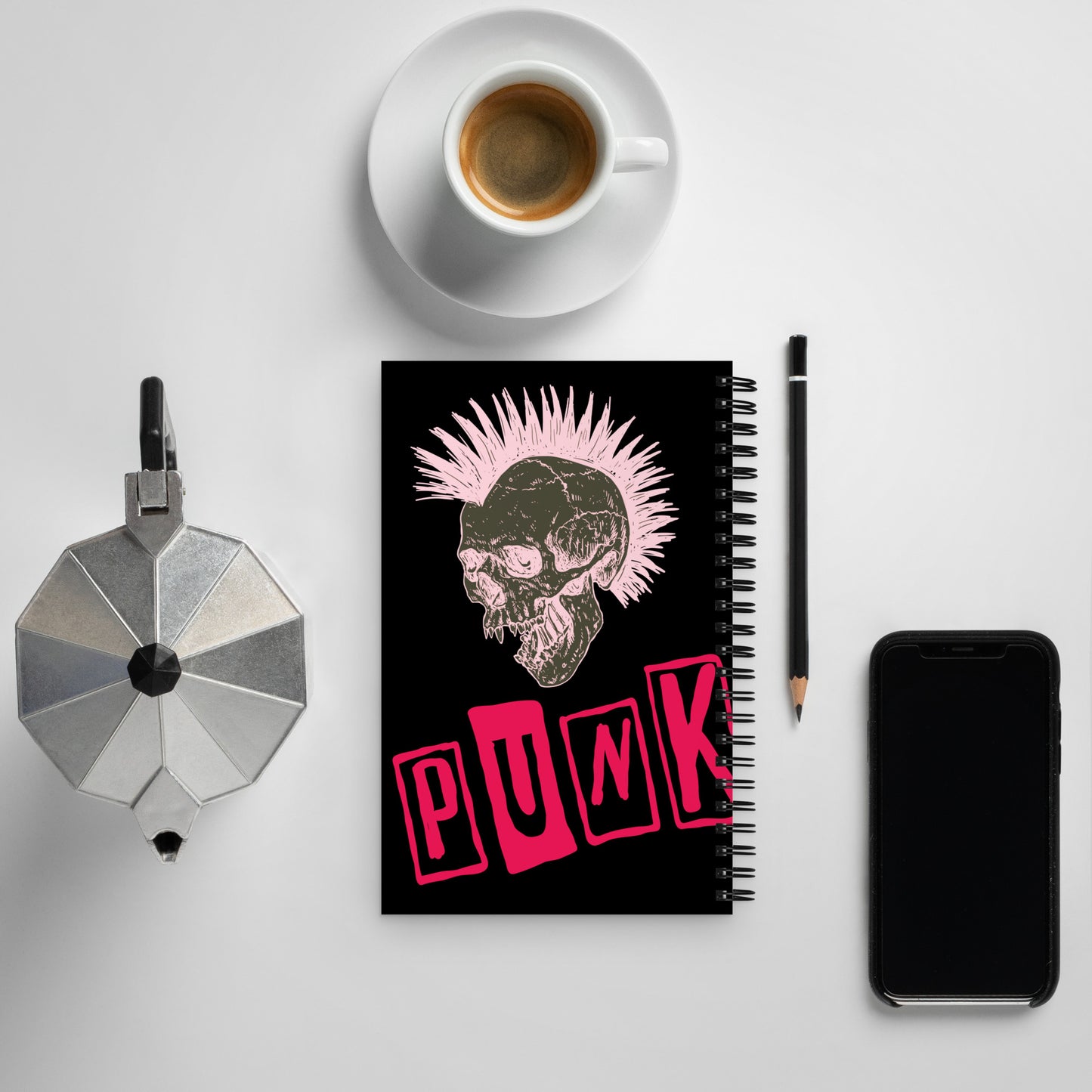 PUNK IS PINK SPIRAL NOTEBOOK