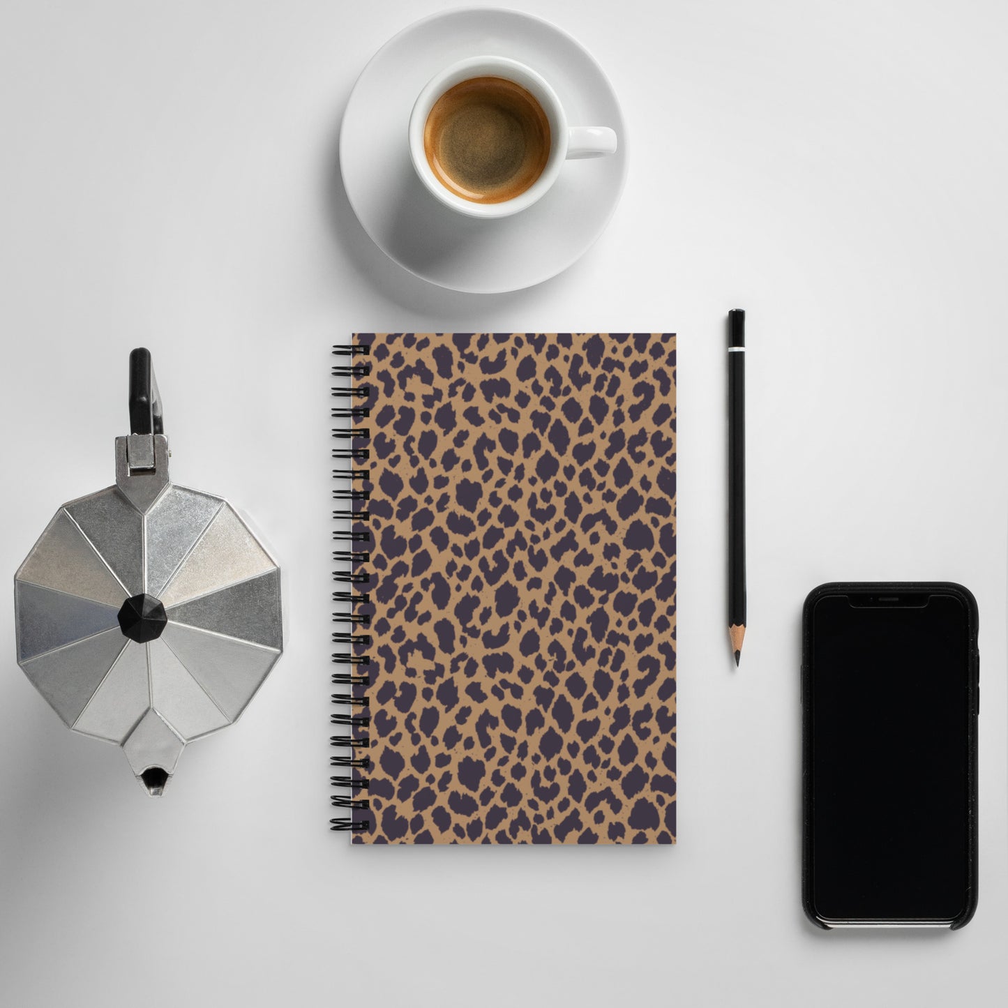 LEOPARD PRINT SPIRAL NOTEBOOK