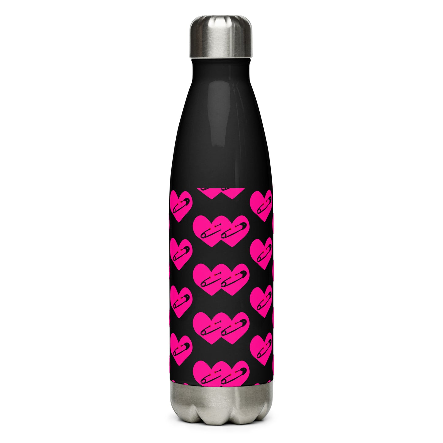PINNED HEART STAINLESS STEEL WATER BOTTLE