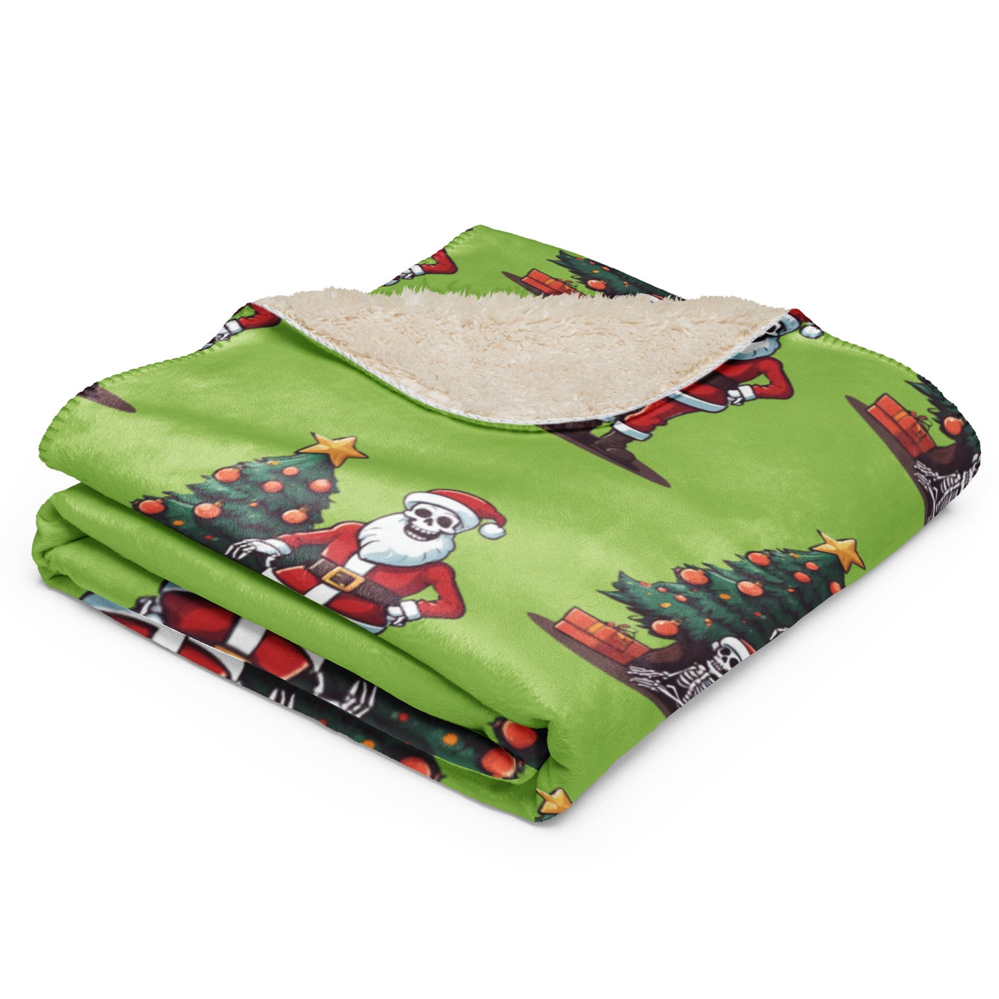 SANTA TREE SHERPA BLANKET