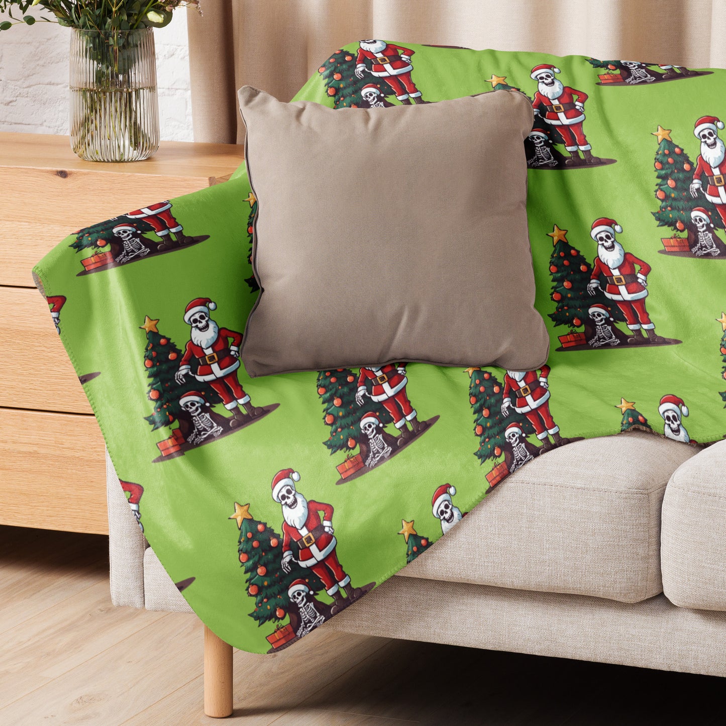 SANTA TREE SHERPA BLANKET