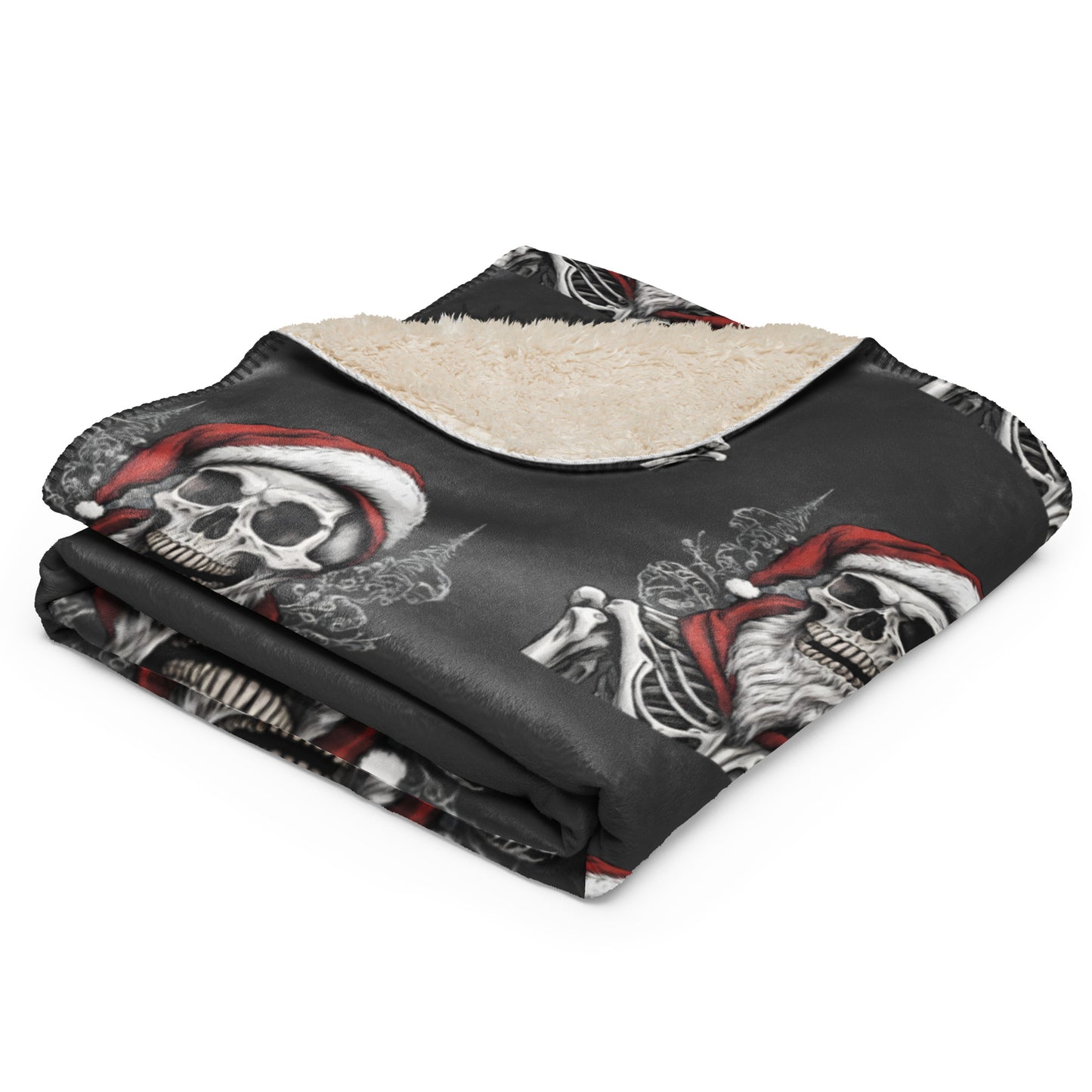 SANTA BEARD SHERPA BLANKET
