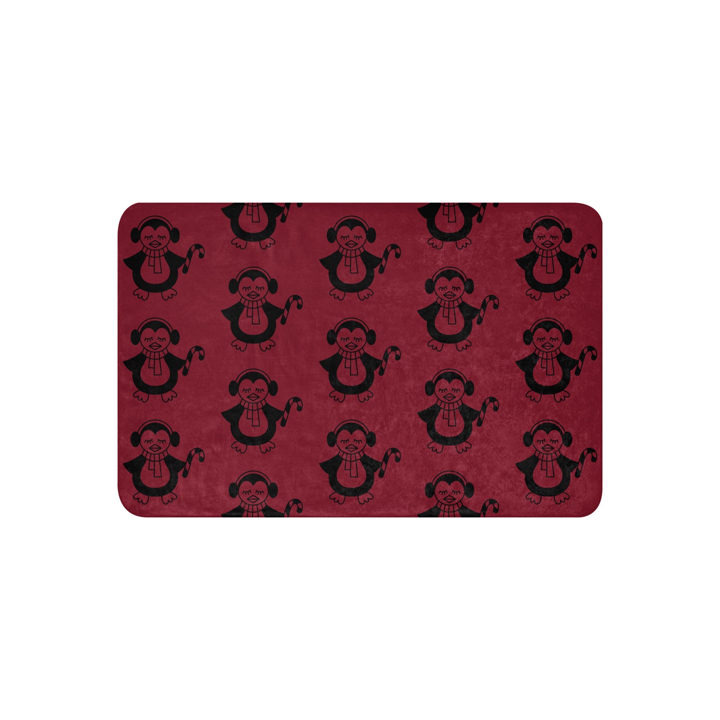 CHRISTMAS PENGUIN SHERPA BLANKET