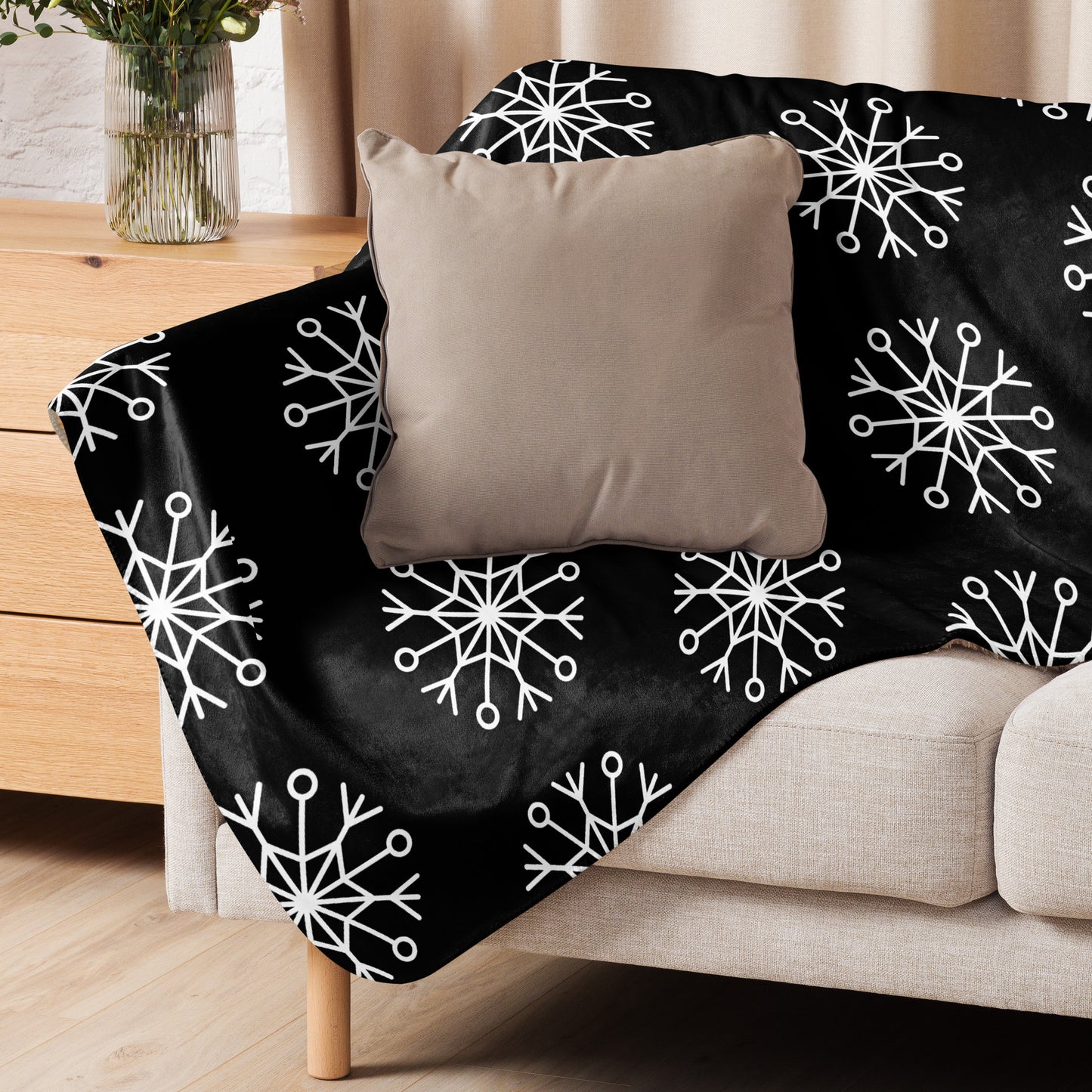 SNOWFLAKE SHERPA BLANKET