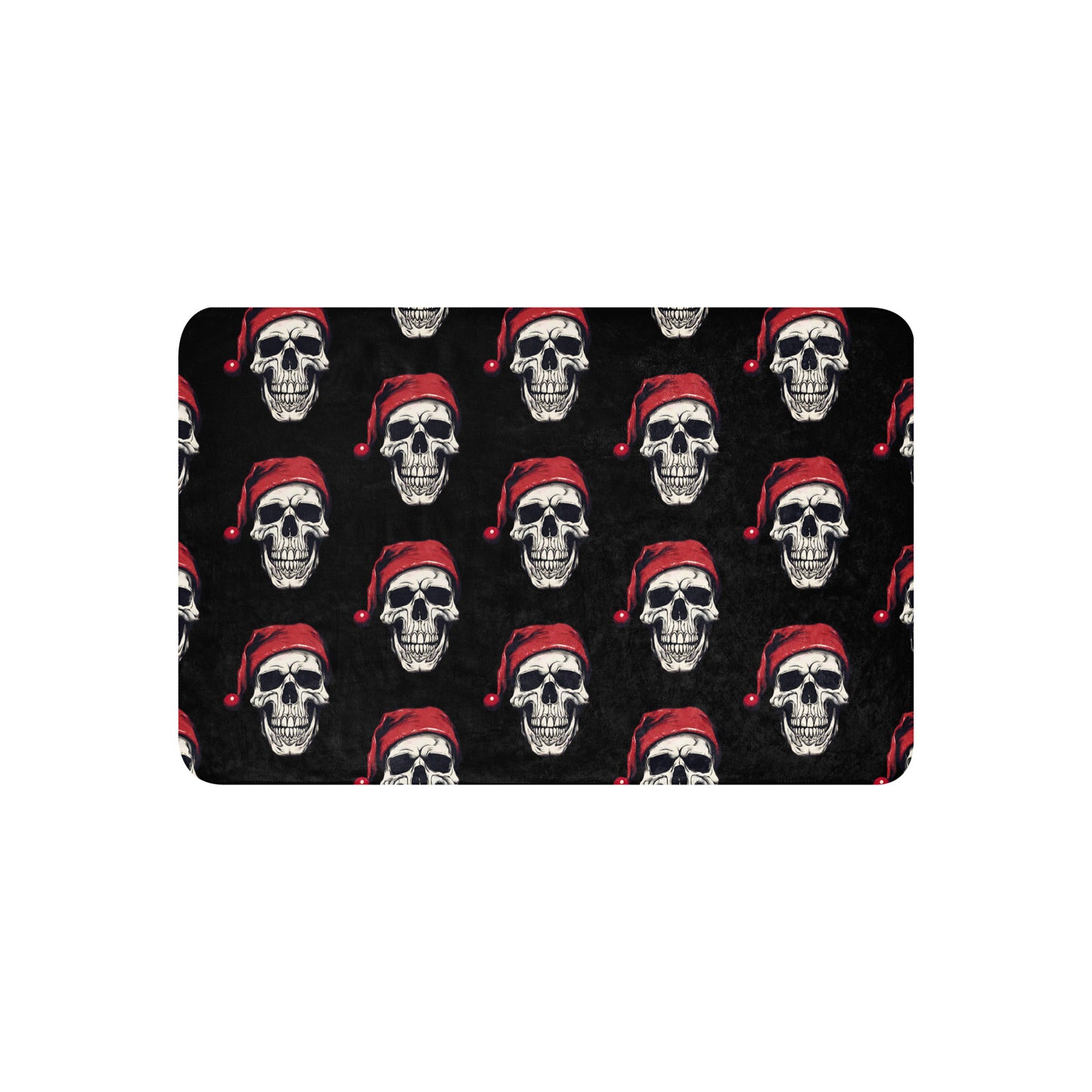 SANTA SKULL SHERPA BLANKET