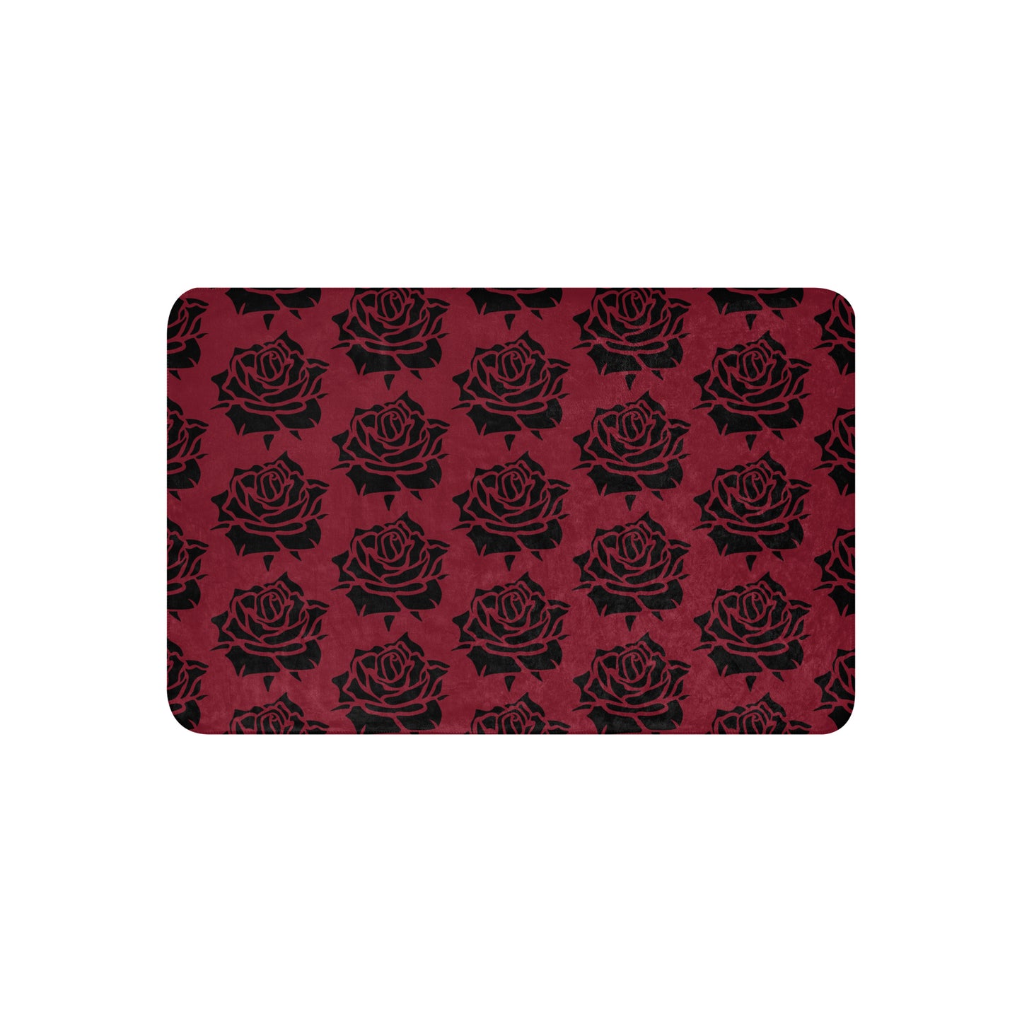 RED ROSE SHERPA BLANKET