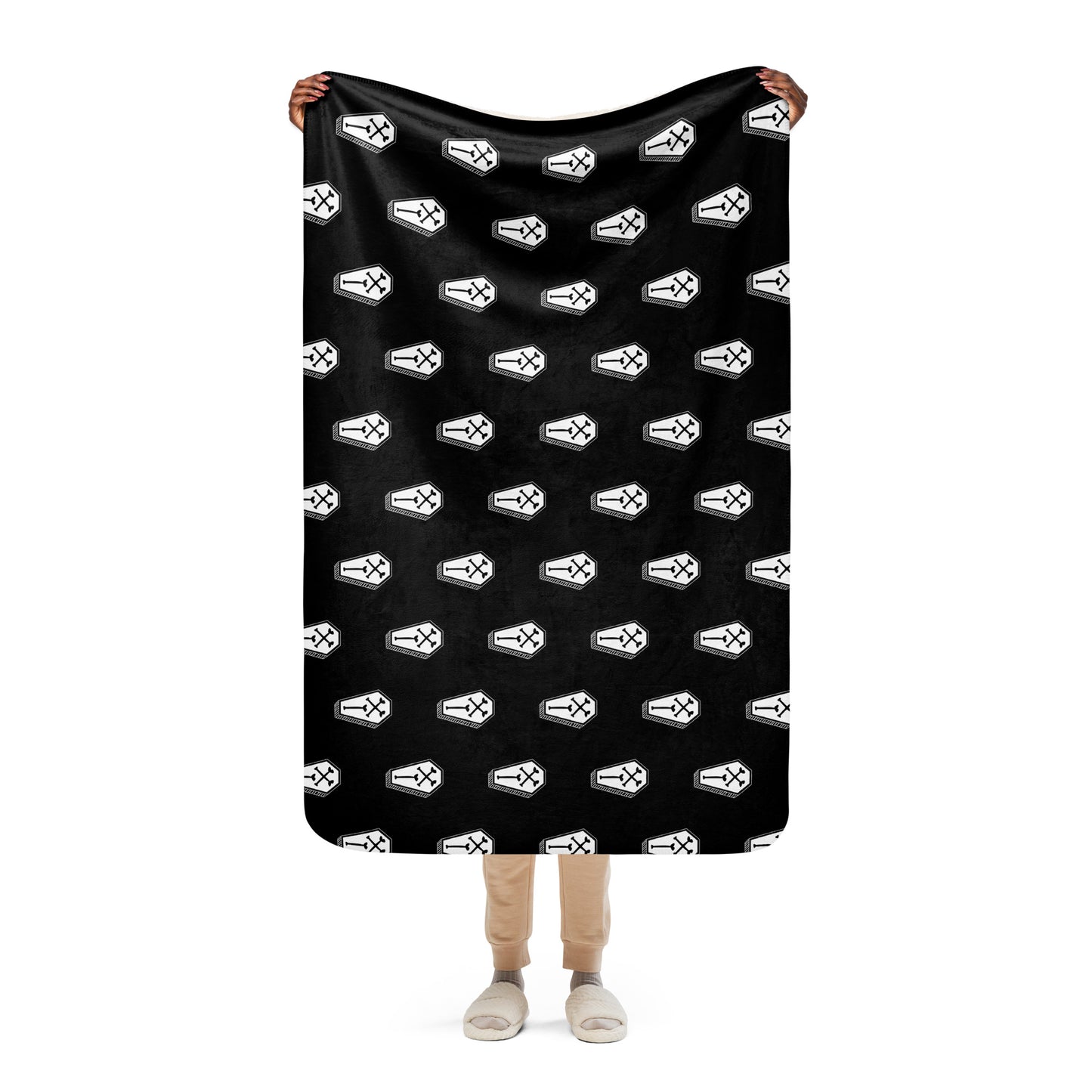 COFFIN SHERPA BLANKET