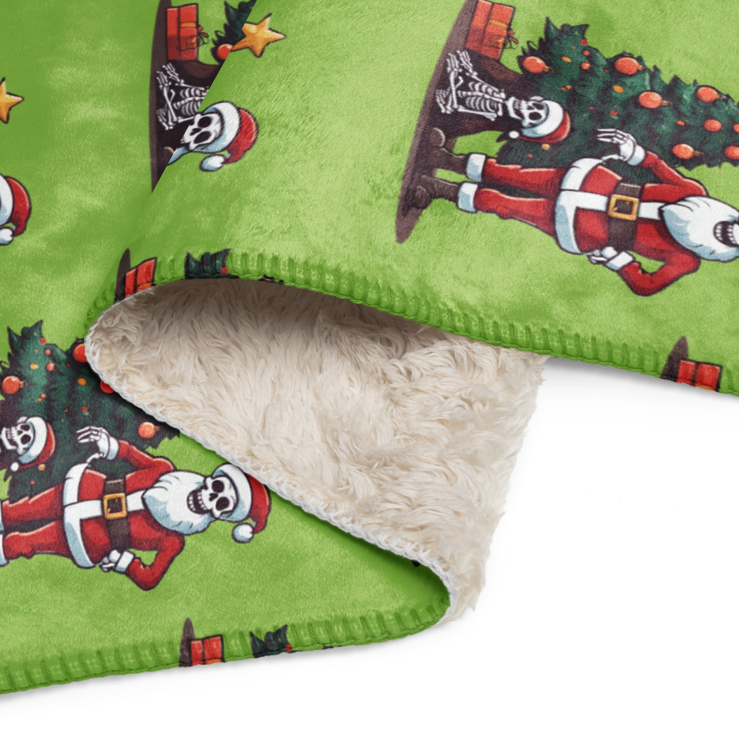 SANTA TREE SHERPA BLANKET