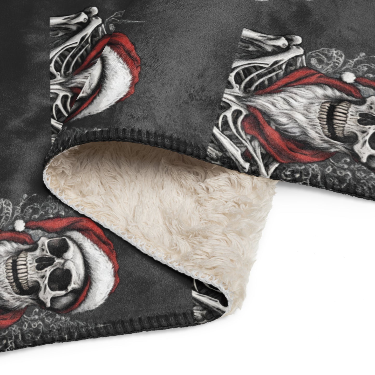 SANTA BEARD SHERPA BLANKET