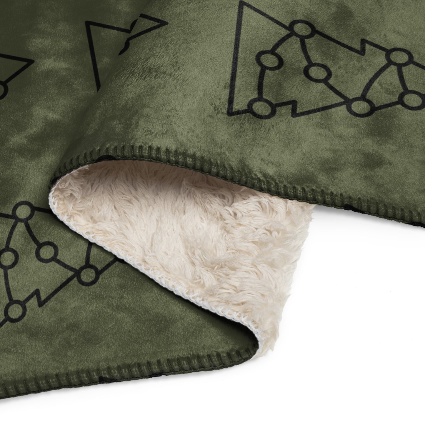 CHRISTMAS TREE SHERPA BLANKET