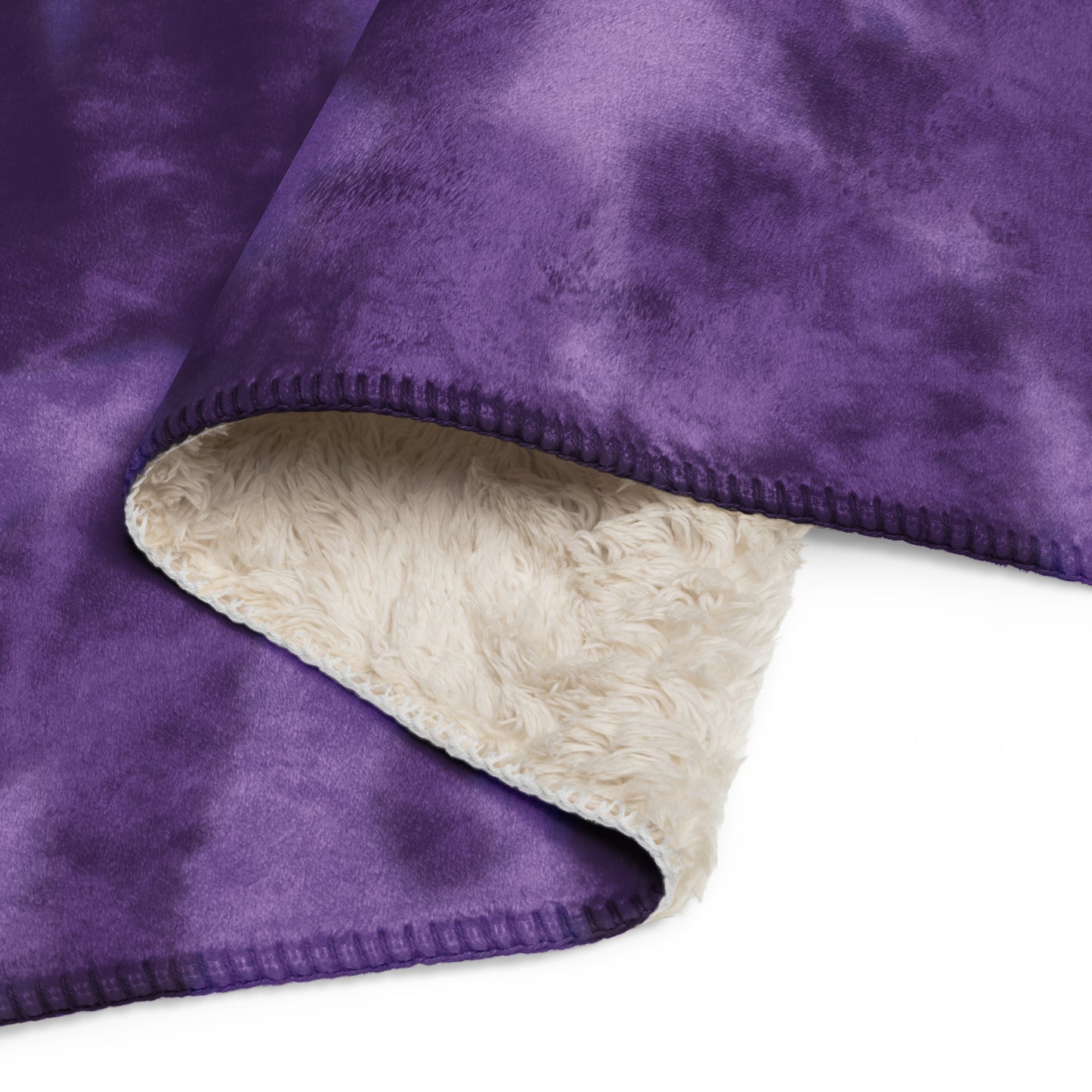 PURPLE TIE DYE SHERPA BLANKET