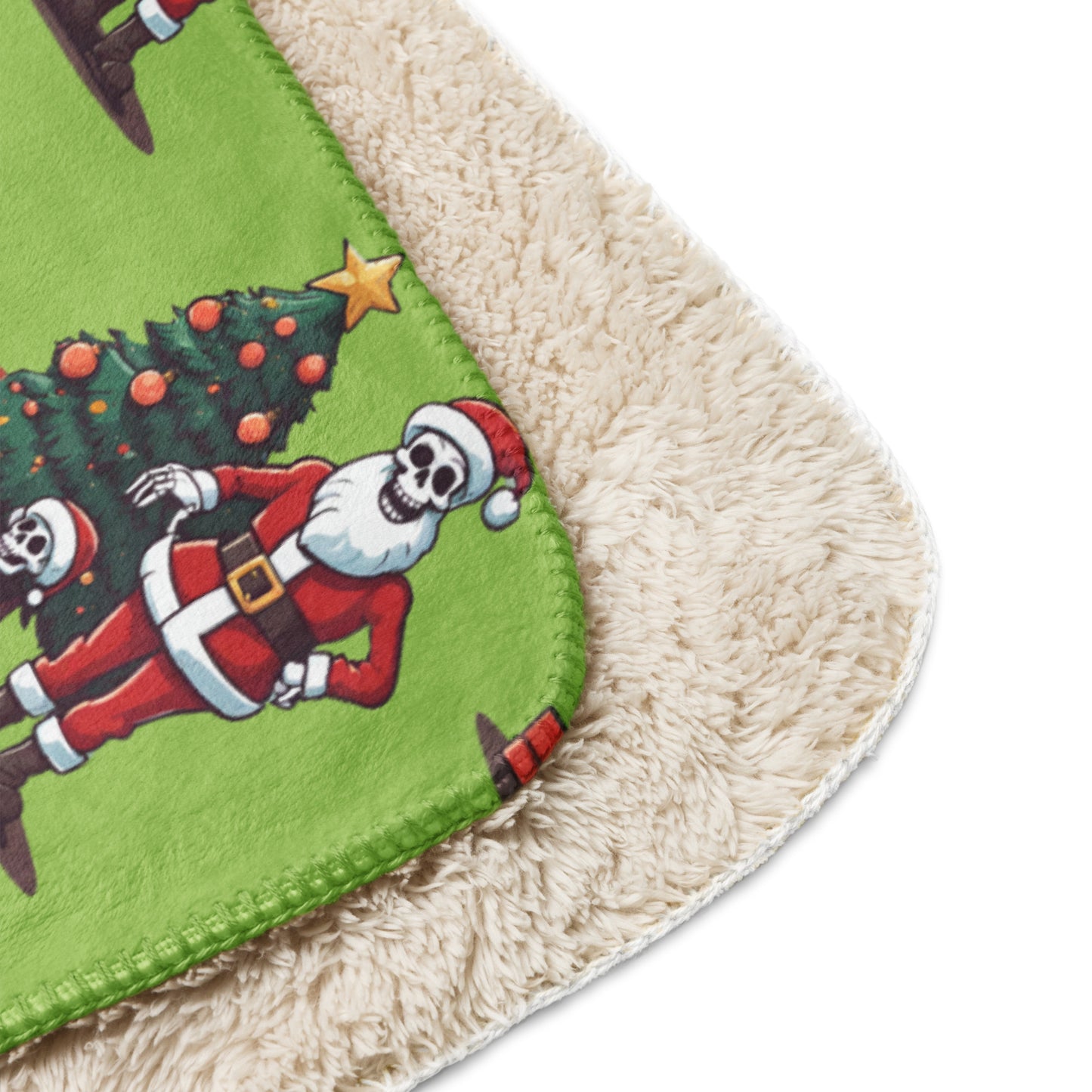 SANTA TREE SHERPA BLANKET