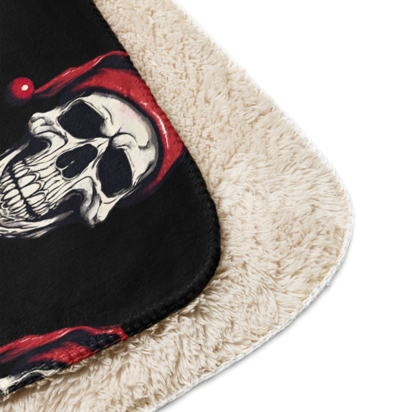 SANTA SKULL SHERPA BLANKET