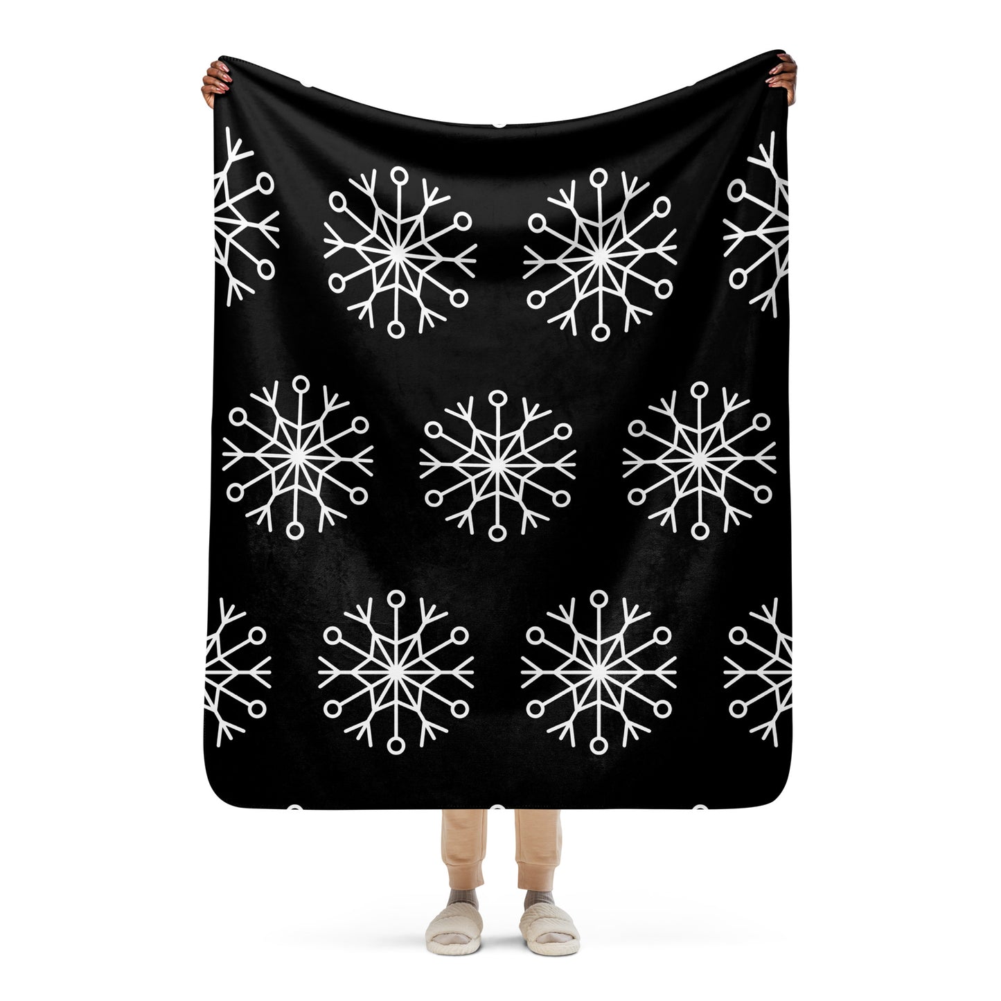 SNOWFLAKE SHERPA BLANKET