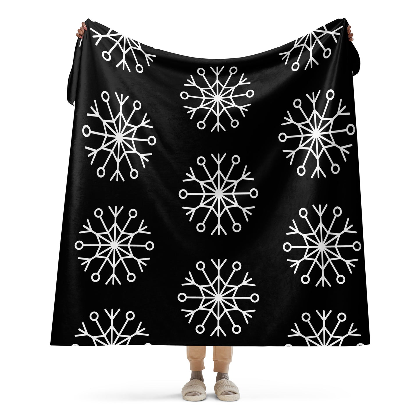 SNOWFLAKE SHERPA BLANKET