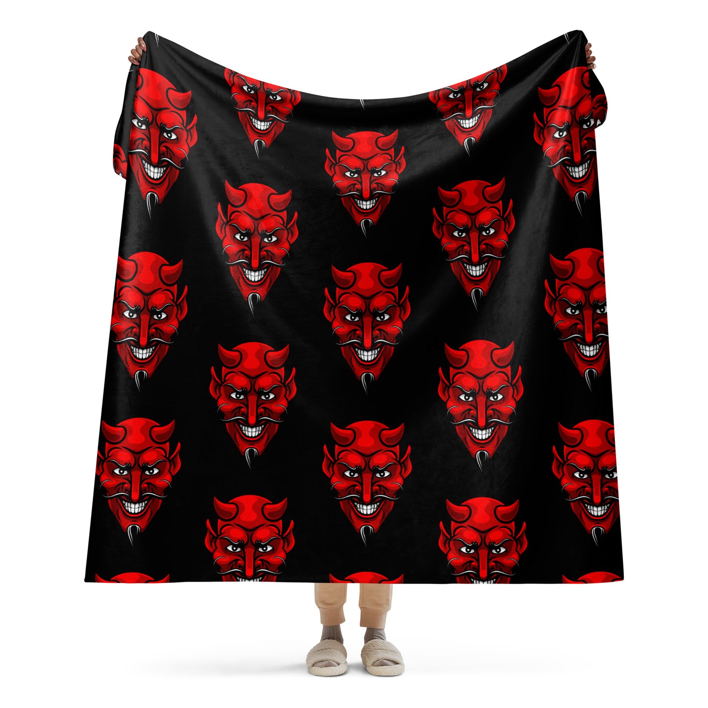 RED DEVIL SHERPA BLANKET