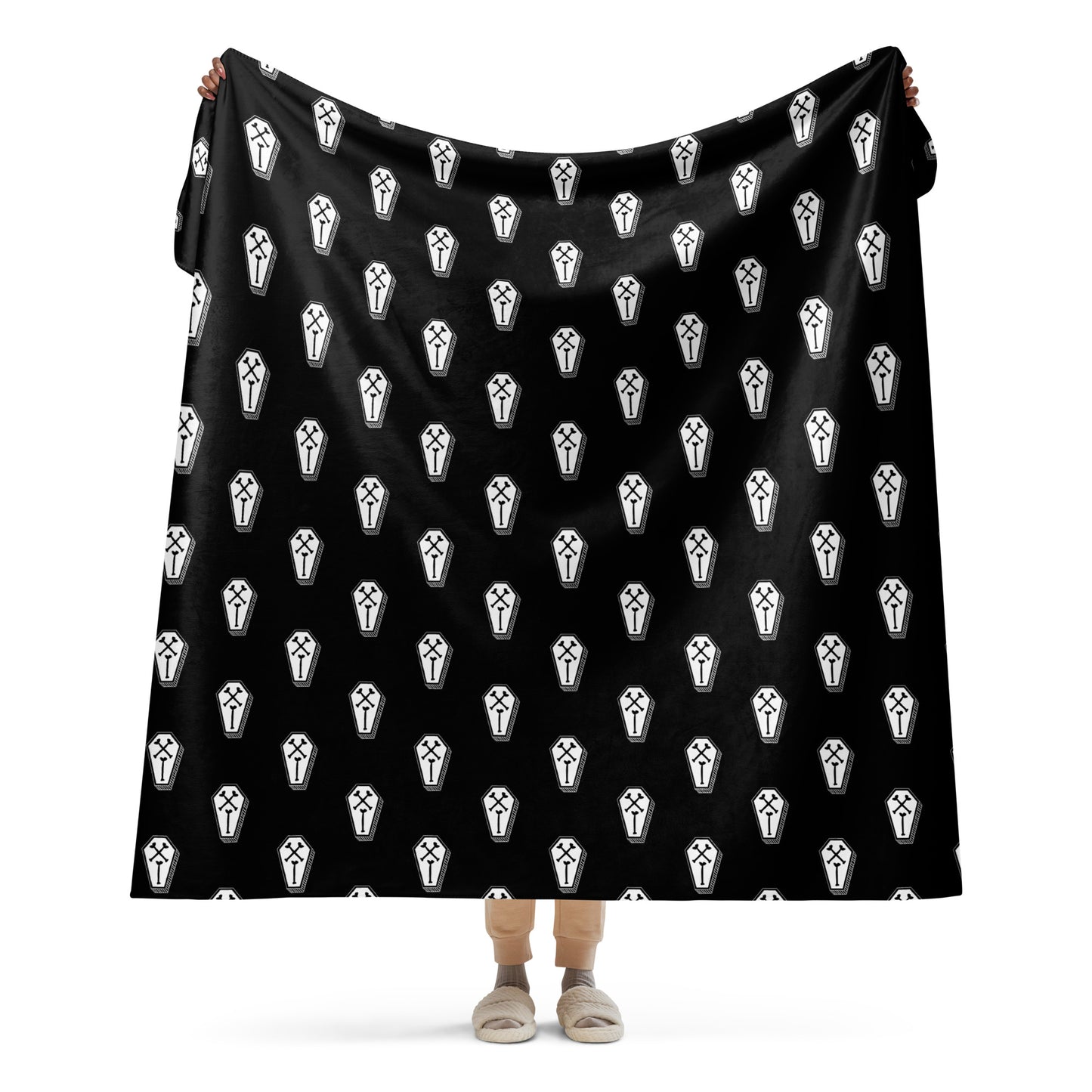 COFFIN SHERPA BLANKET