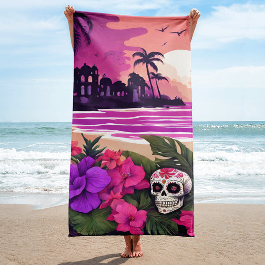 SUGAR SKULL RESORT BEACH TOWEL